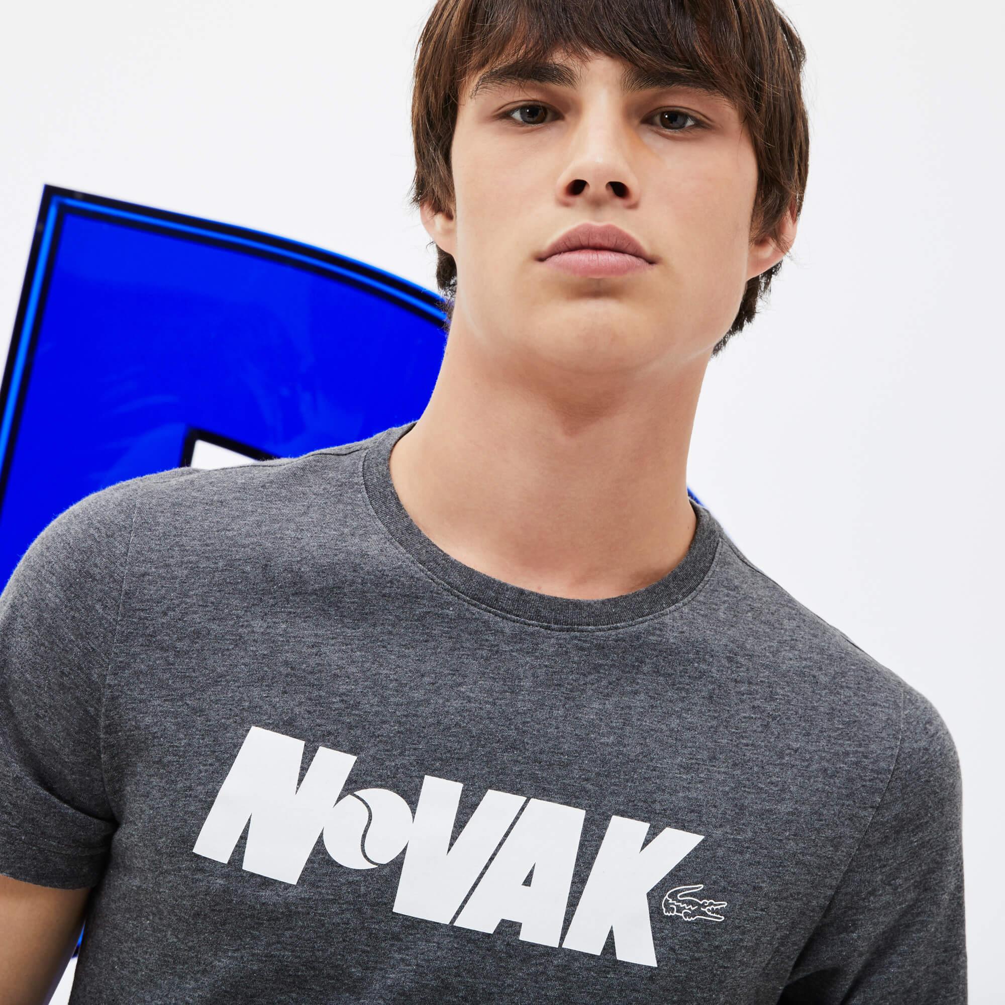 Lacoste Novak Djokovic Erkek Gri T-Shirt TH3331-NKJ | Lacoste