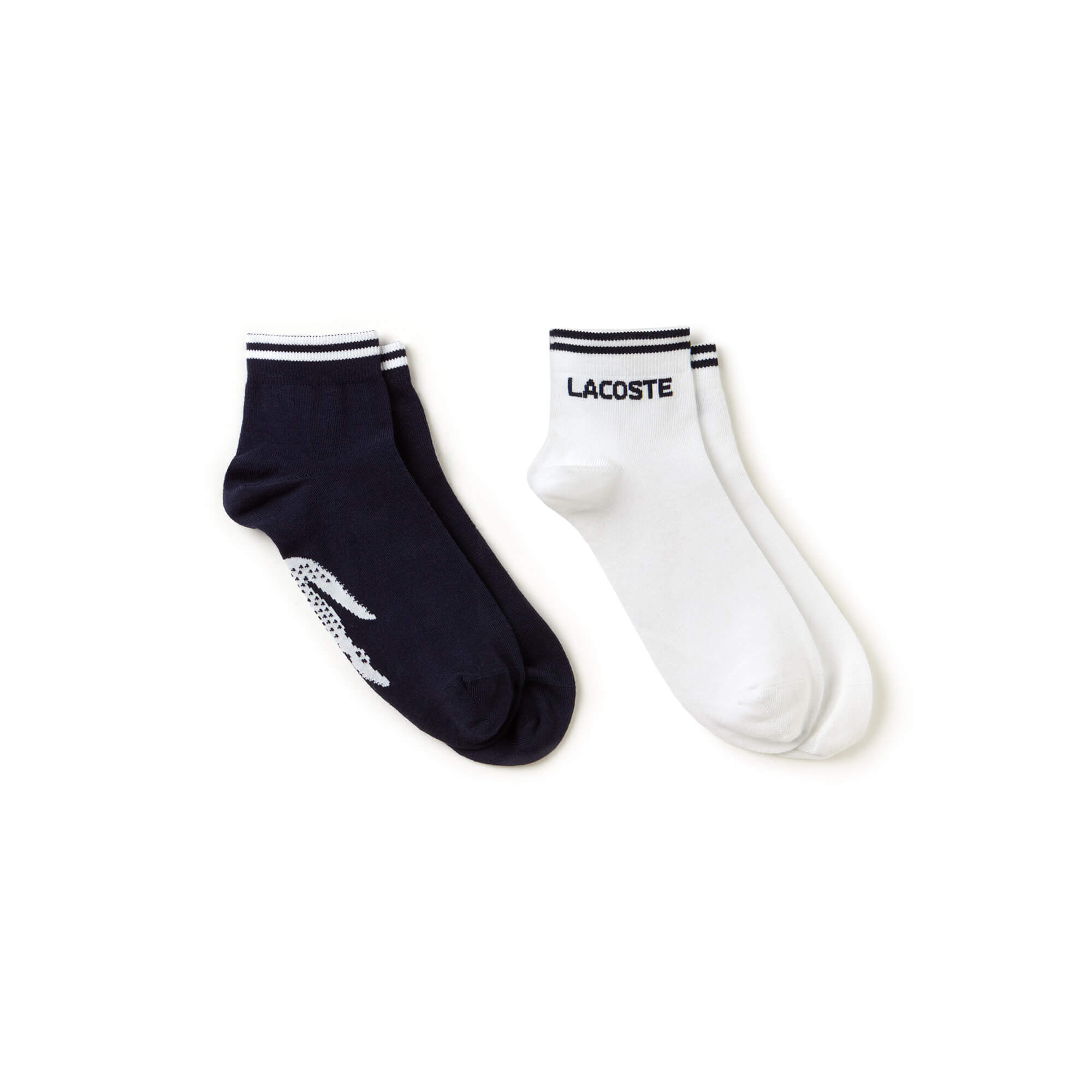 Lacoste Unisex Sport Lacivert-Beyaz 2'li Çorap. 2