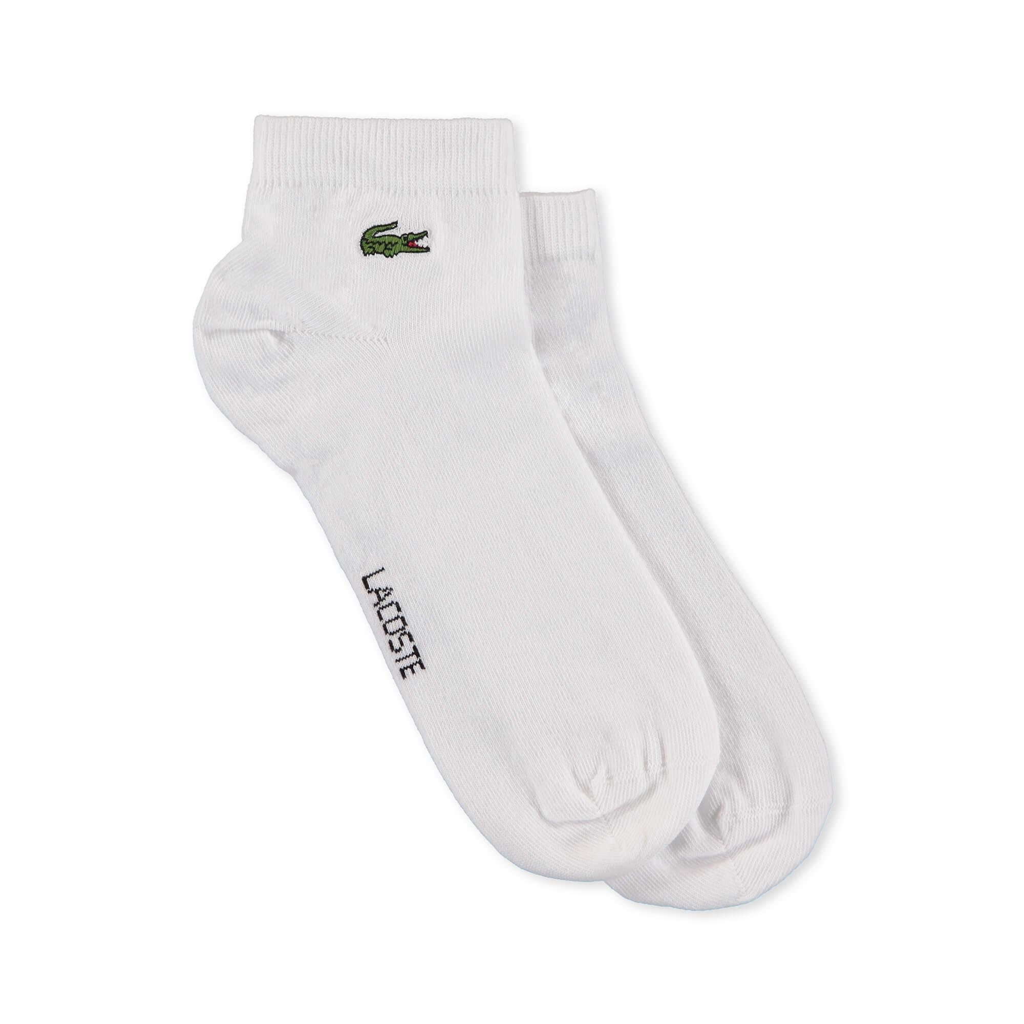 Lacoste Unisex Beyaz Çorap. 3