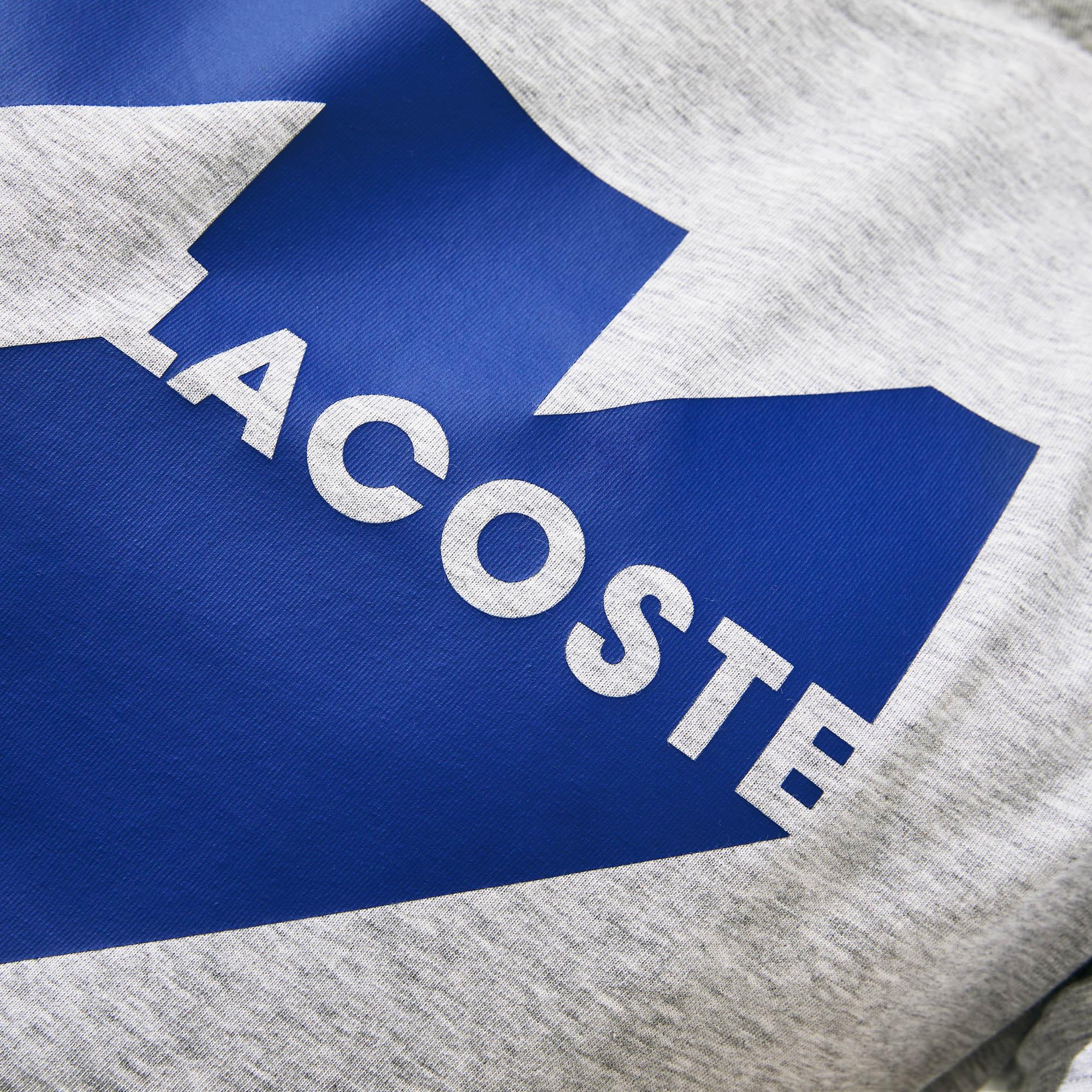 Lacoste Lacoste Sport Erkek Gri Baskılı T-Shirt. 5