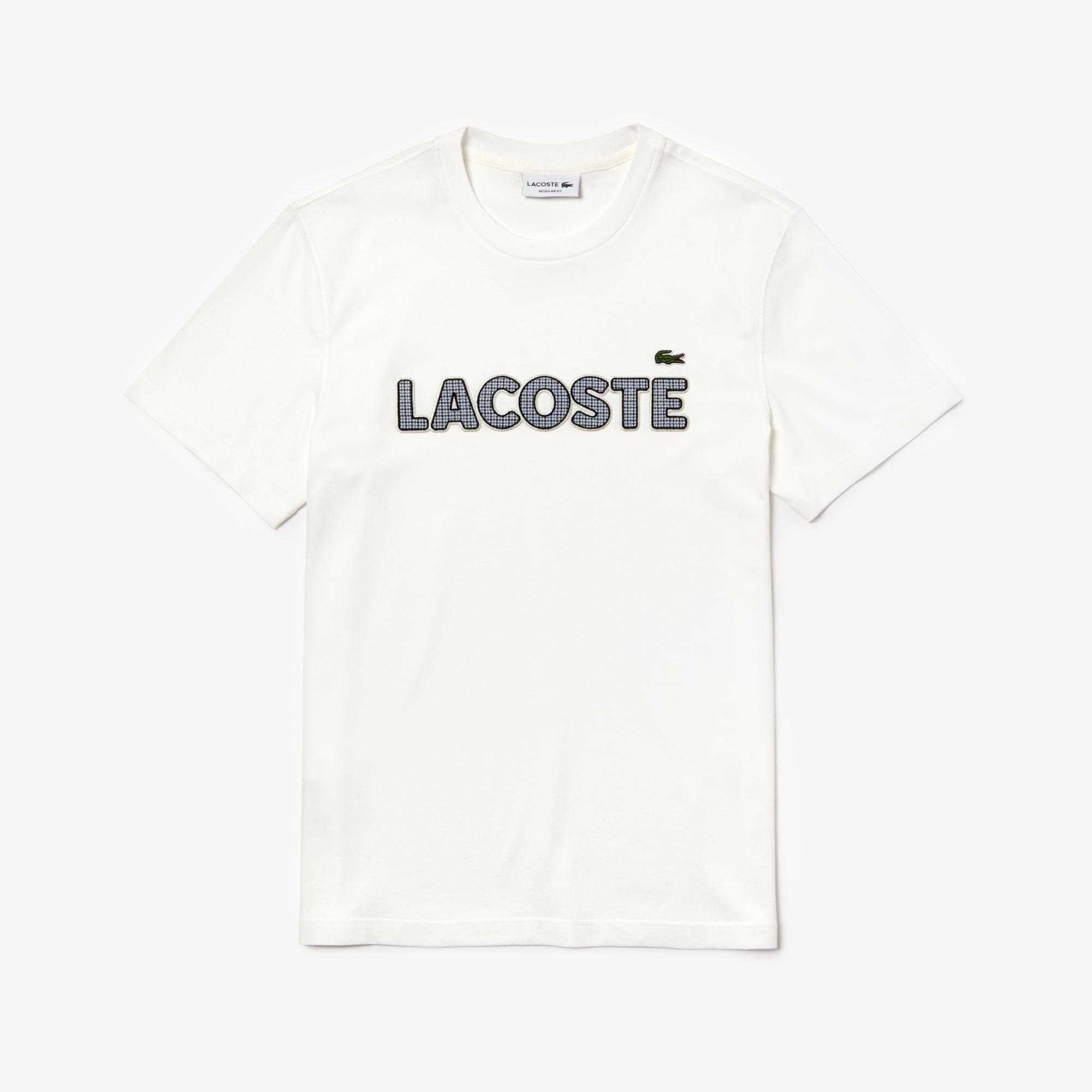 Lacoste Lacoste Erkek Regular Fit Baskılı Beyaz T-Shirt. 3
