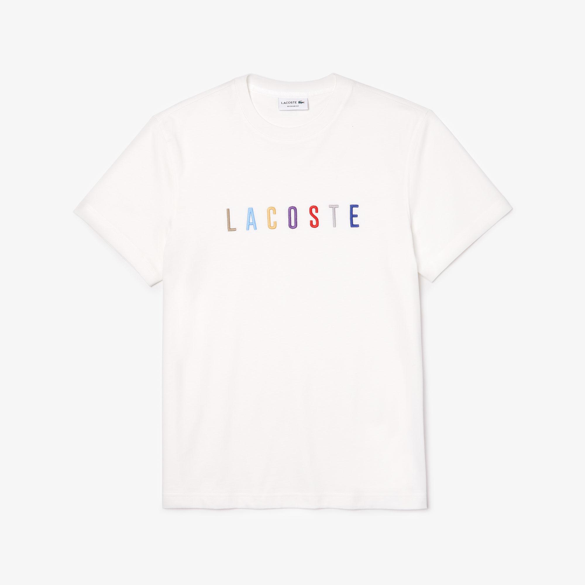 Lacoste Lacoste Erkek Regular Fit Baskılı Beyaz T-Shirt. 4