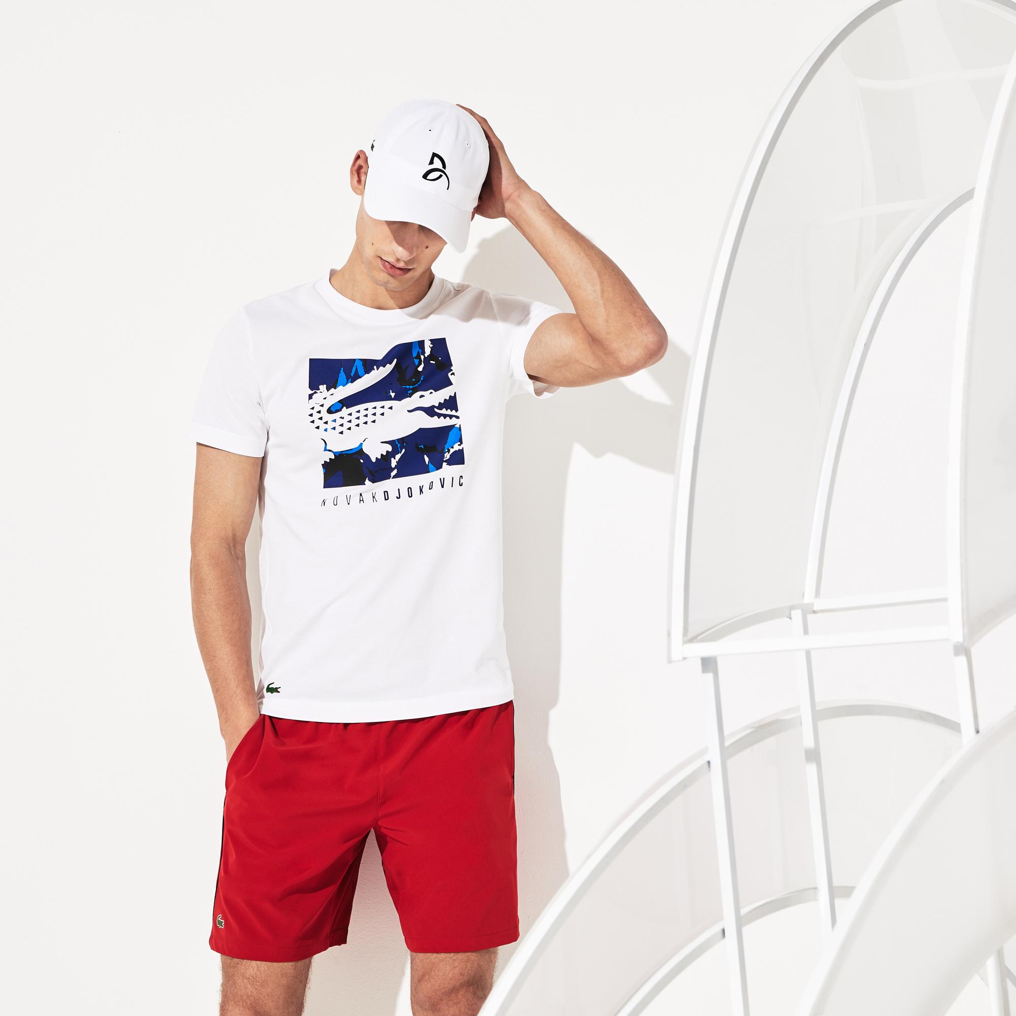 Lacoste Lacoste Novak Djokovic Erkek Beyaz T-Shirt. 2