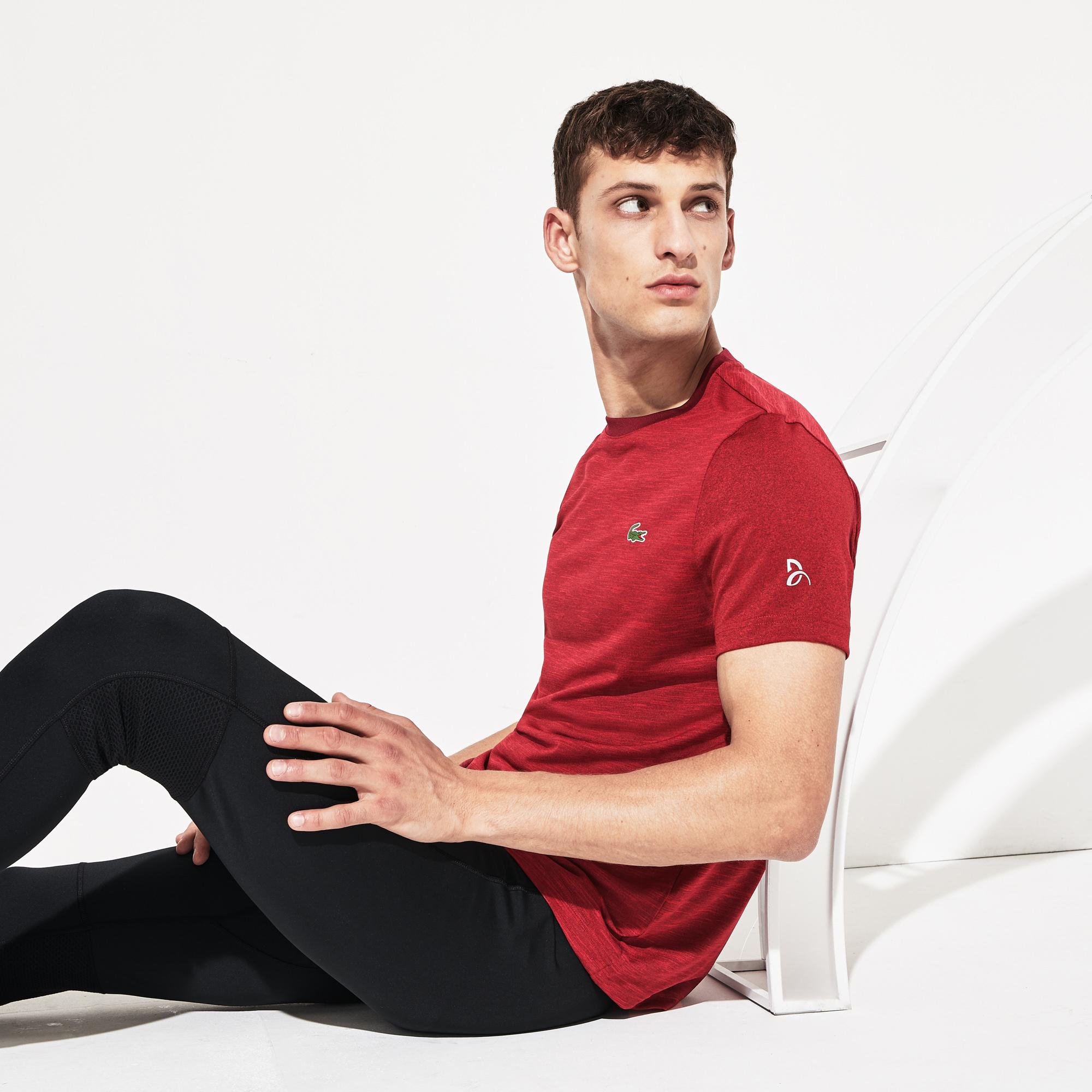 Lacoste Lacoste Novak Djokovic Erkek Kırmızı T-Shirt. 1