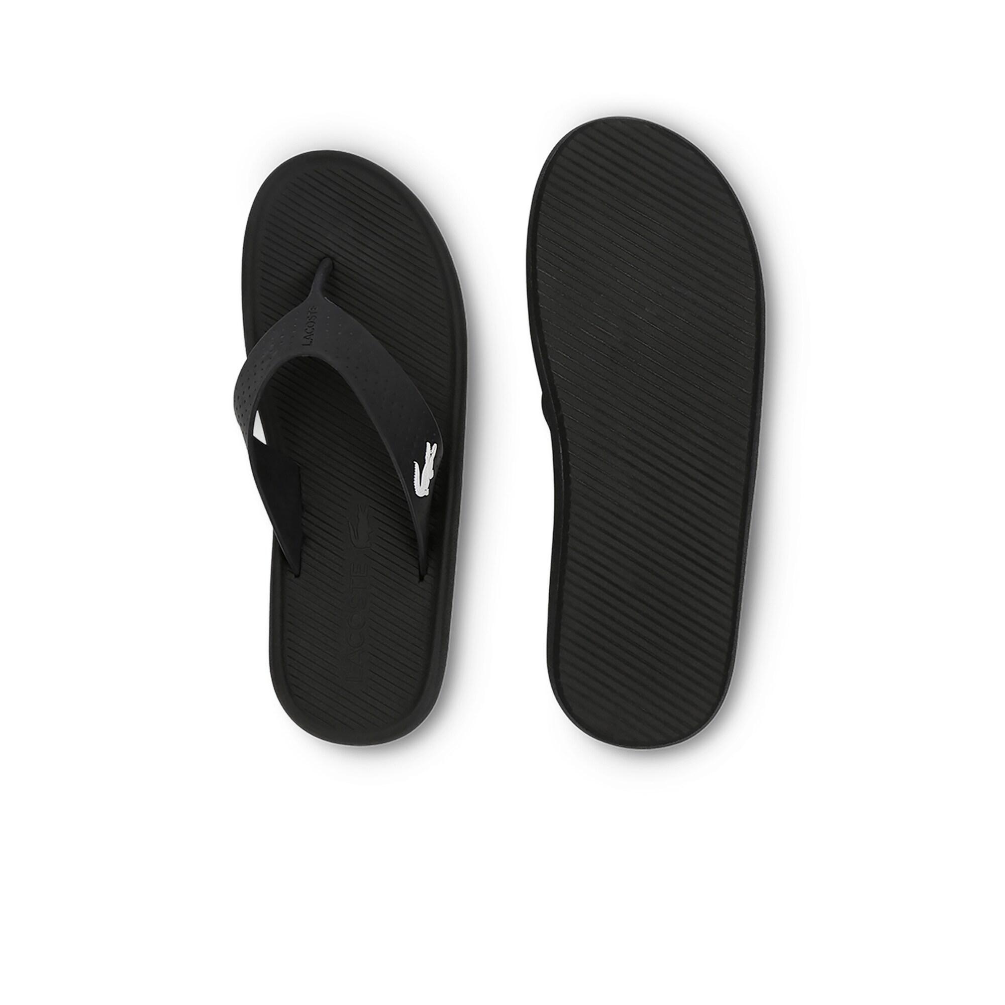 Lacoste Croco Sandal 219 1 Cma Erkek Siyah - Beyaz Terlik. 5