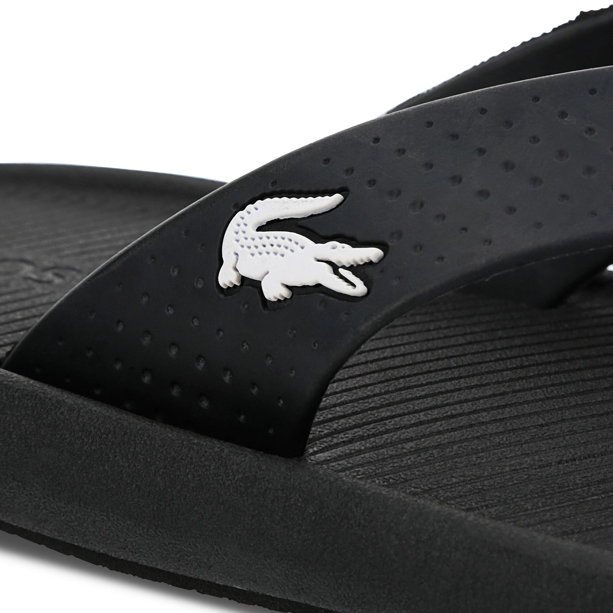 Lacoste Croco Sandal 219 1 Cma Erkek Siyah - Beyaz Terlik. 7
