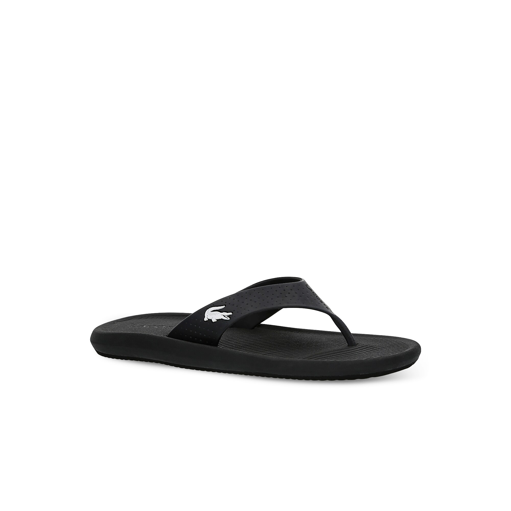 Lacoste Croco Sandal 219 1 Cma Erkek Siyah - Beyaz Terlik. 1