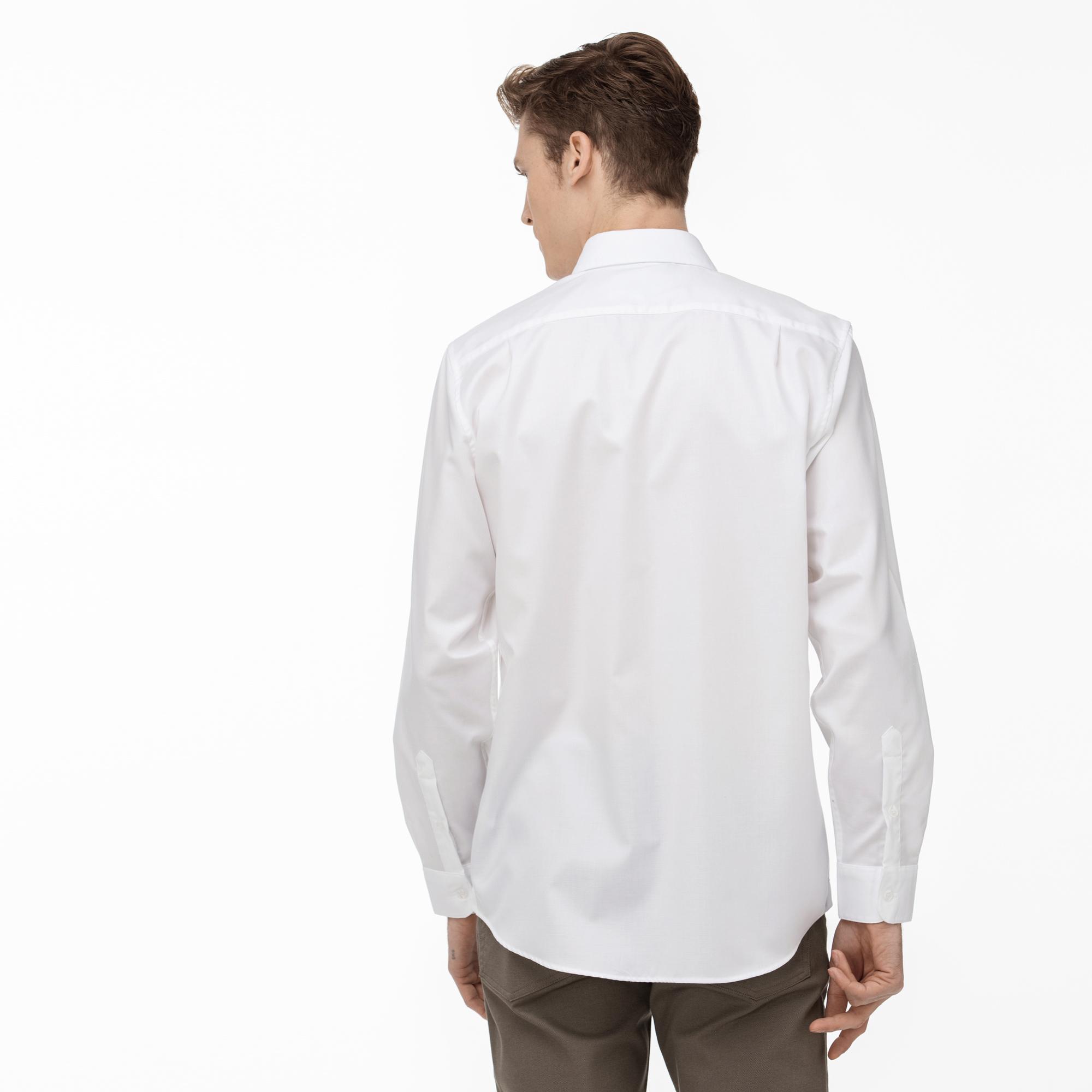 Lacoste Erkek Regular Fit Beyaz Gömlek. 3