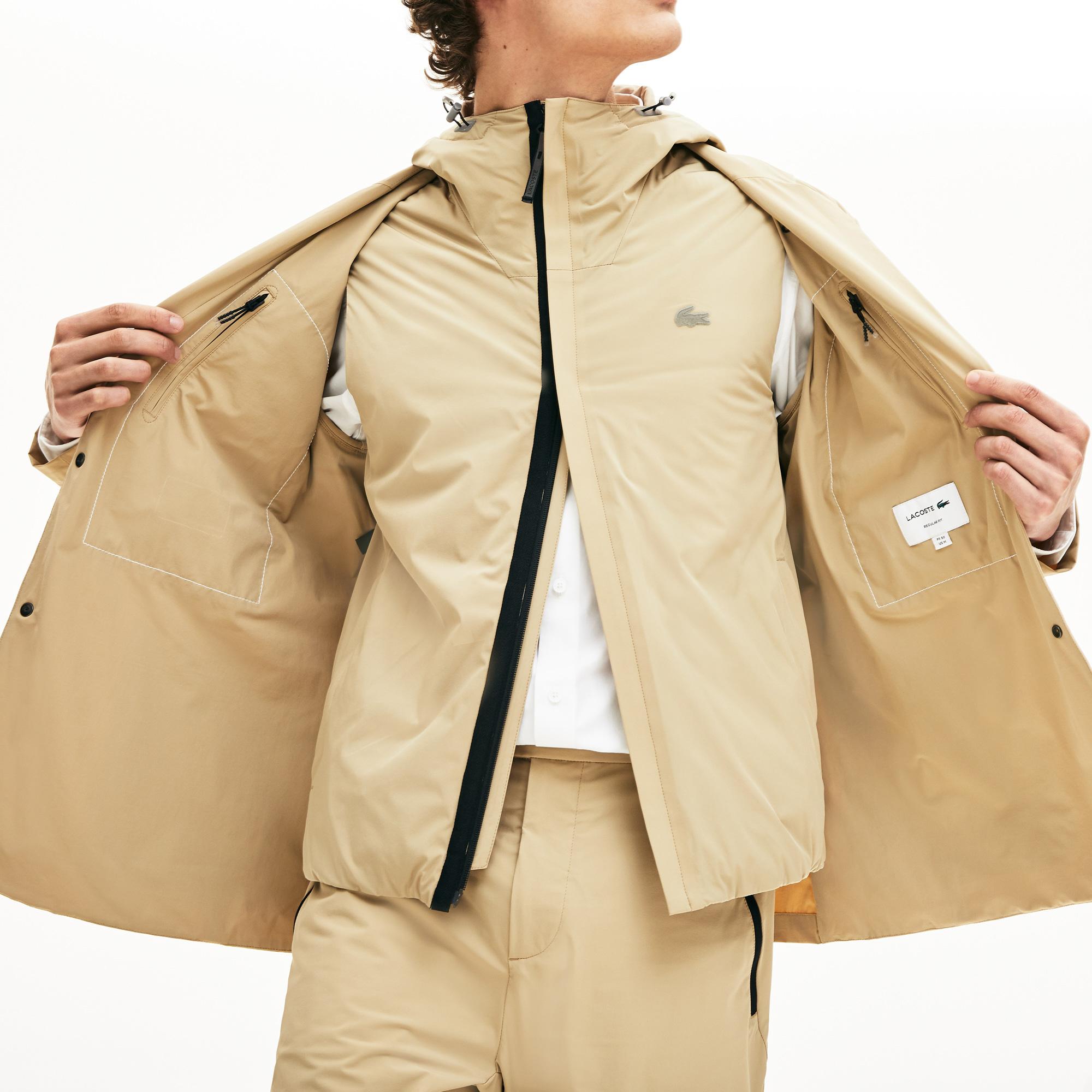 Lacoste Lacoste Motion Erkek Açık Kahverengi Kapüşonlu 3 Farklı Kullanımlı Ceket. 6