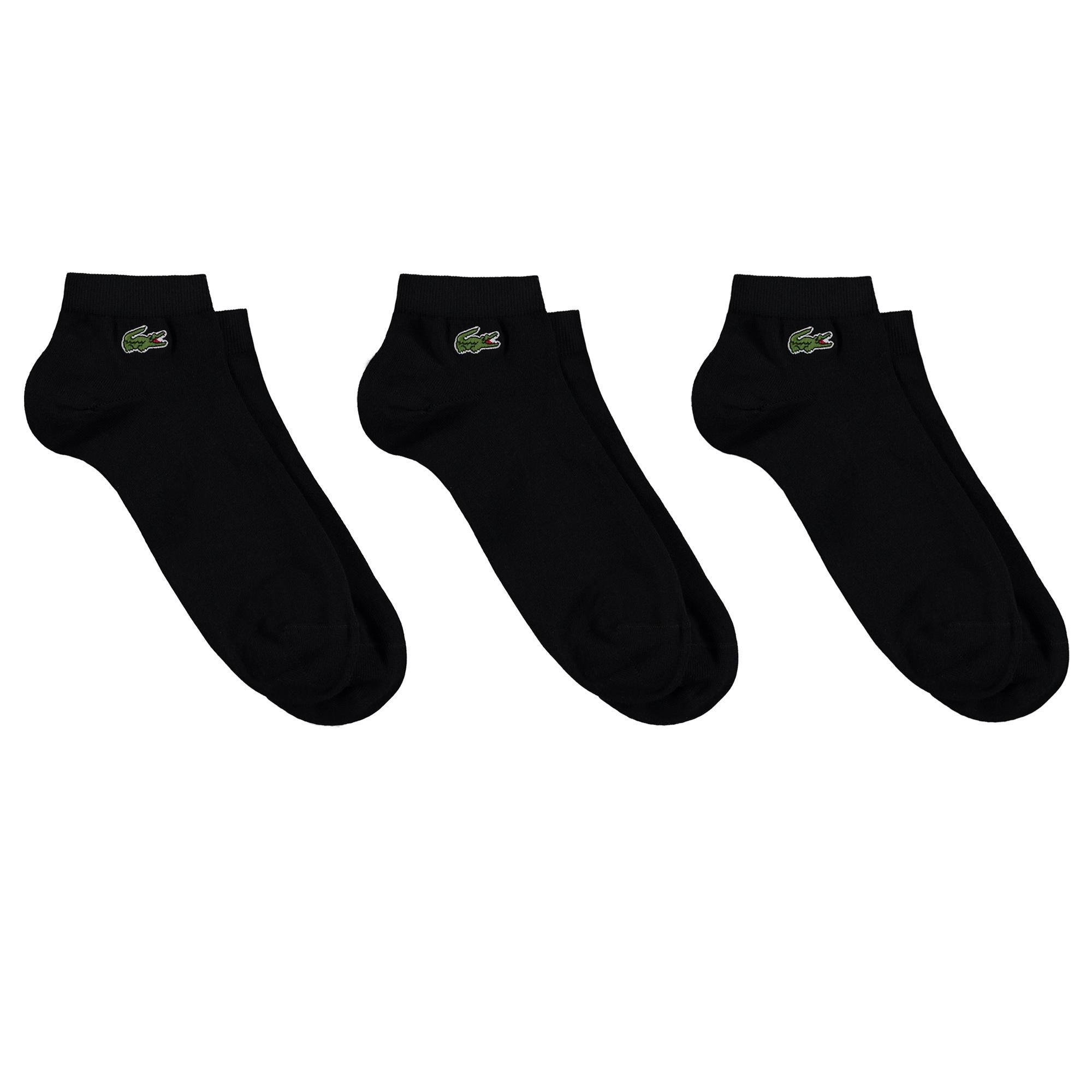 Lacoste Unisex 3'lü Siyah Çorap. 2