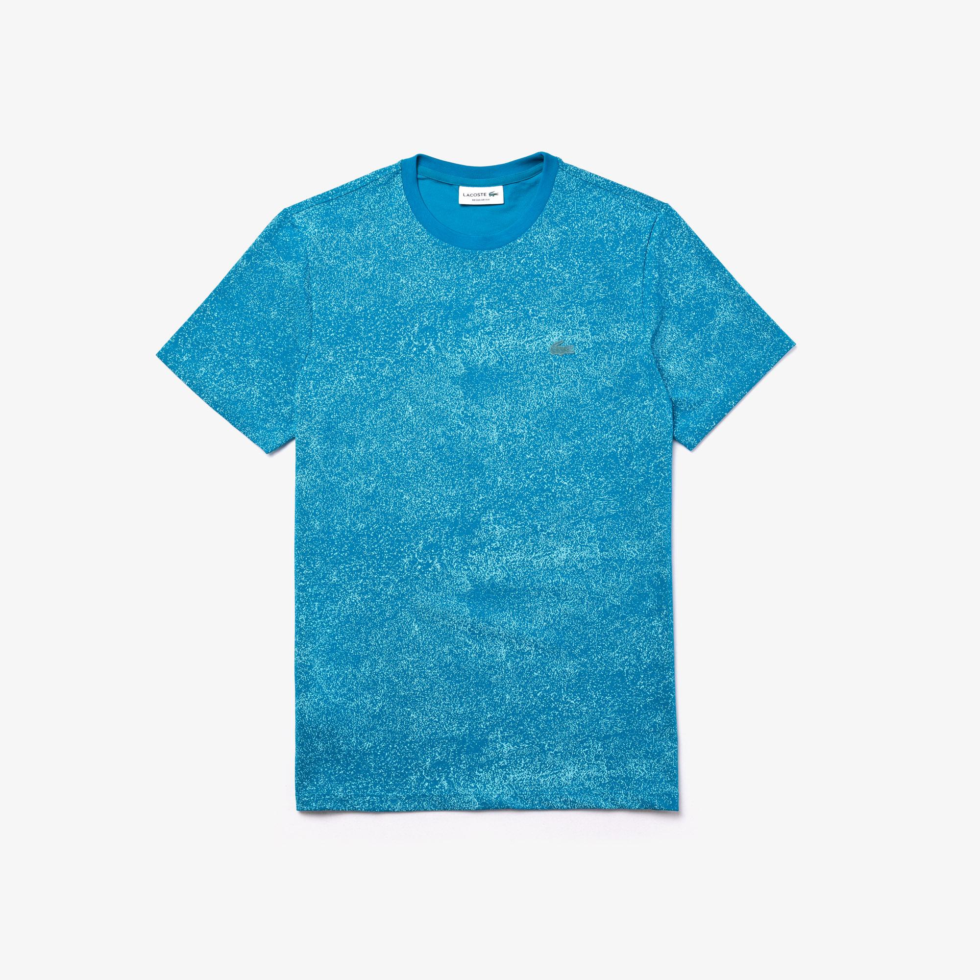 Lacoste Lacoste Motion Erkek Bisiklet Yaka Mavi T-Shirt. 1