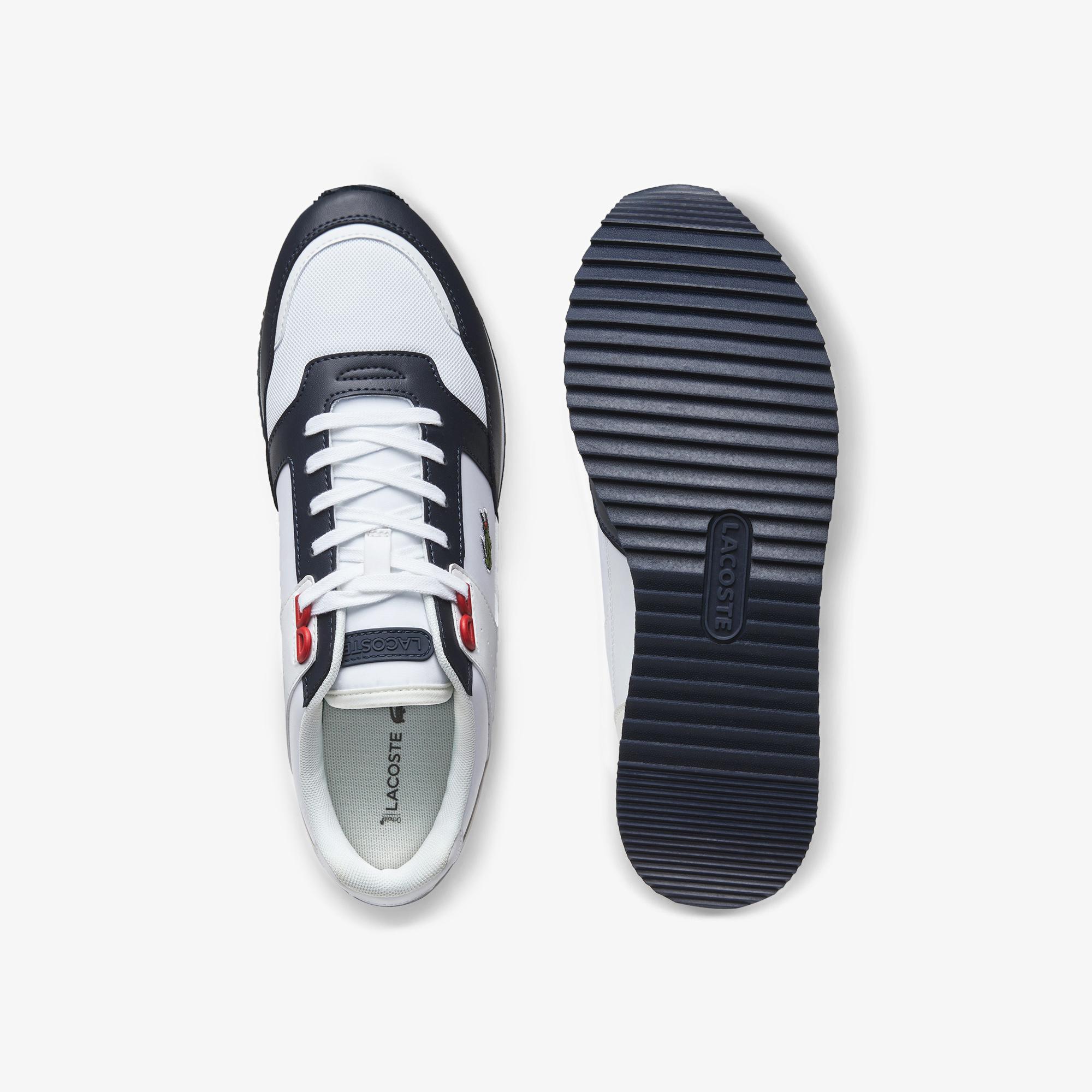 Lacoste Partner Piste 01201 Sma Erkek Beyaz - Lacivert Sneaker. 5