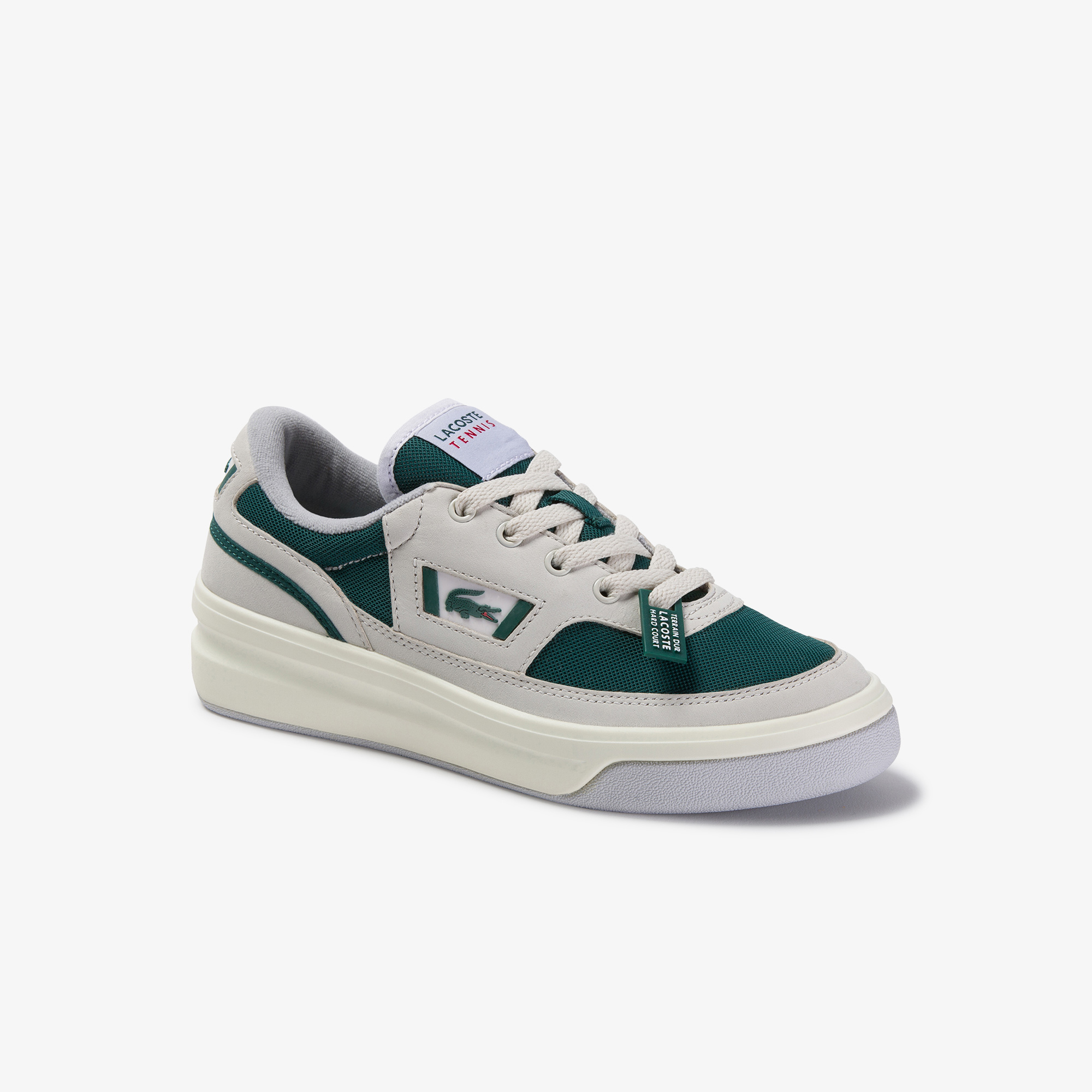 Lacoste G80 Og 120 1 Sfa Kadın Beyaz - Koyu Yeşil Deri Sneaker. 1