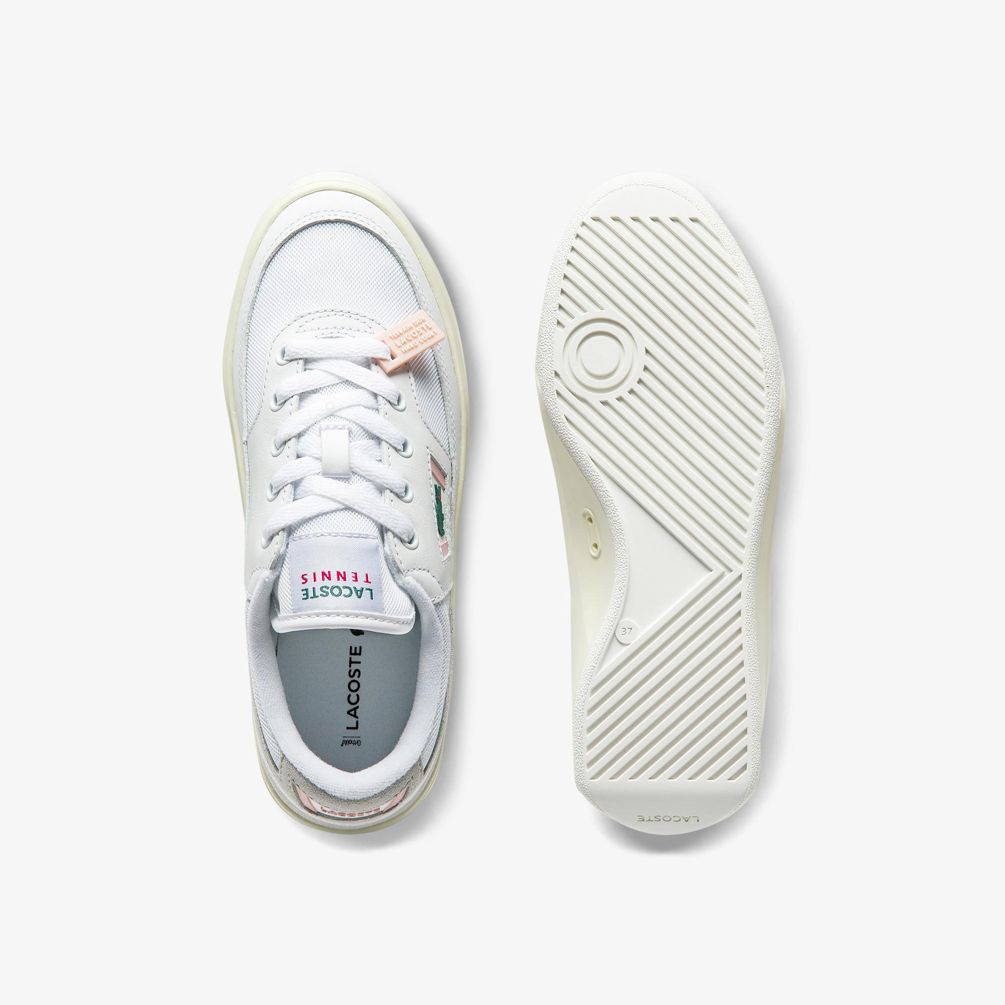Lacoste G80 0120 1 Sfa Kadın Deri Beyaz - Açık Pembe Sneaker. 5