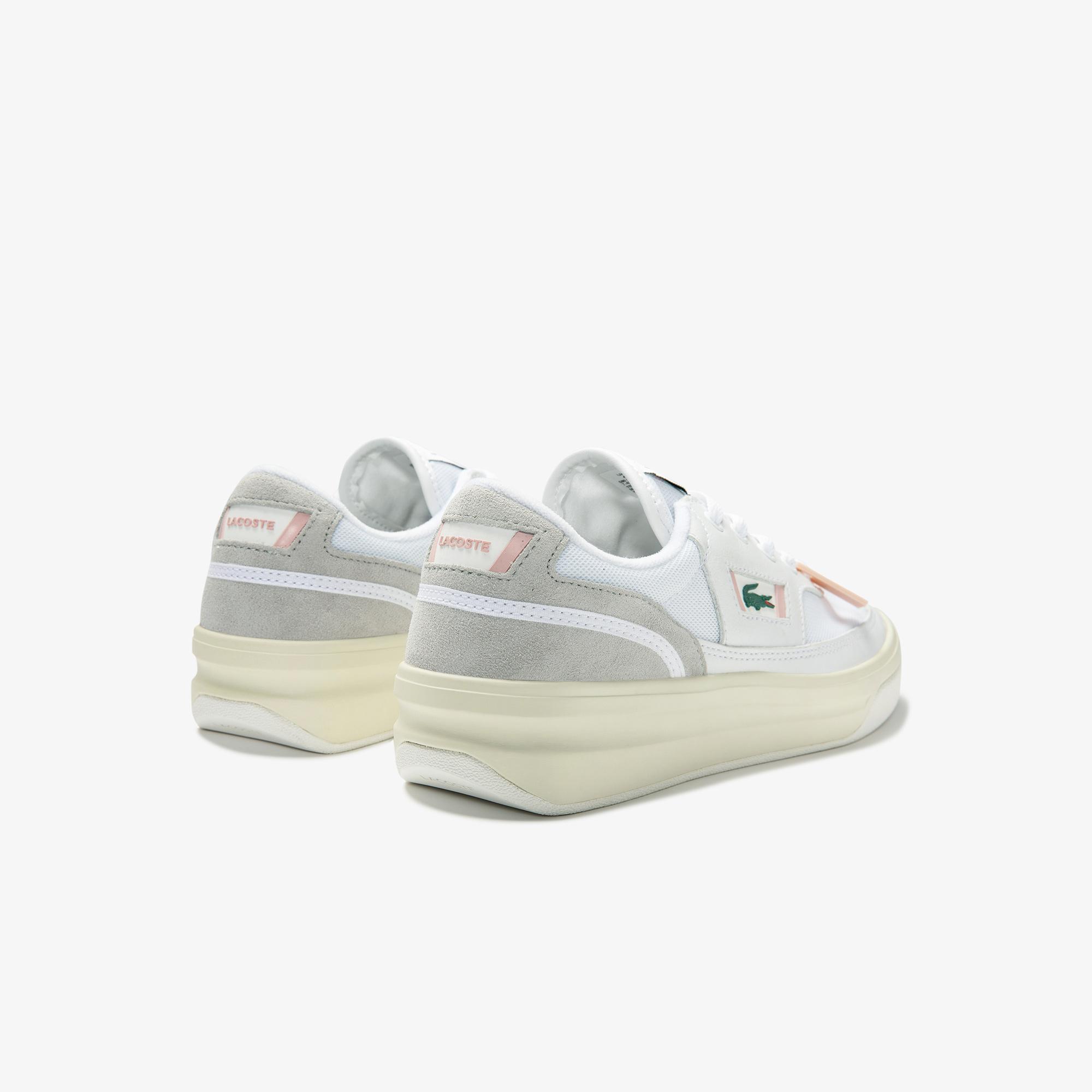 Lacoste G80 0120 1 Sfa Kadın Deri Beyaz - Açık Pembe Sneaker. 4