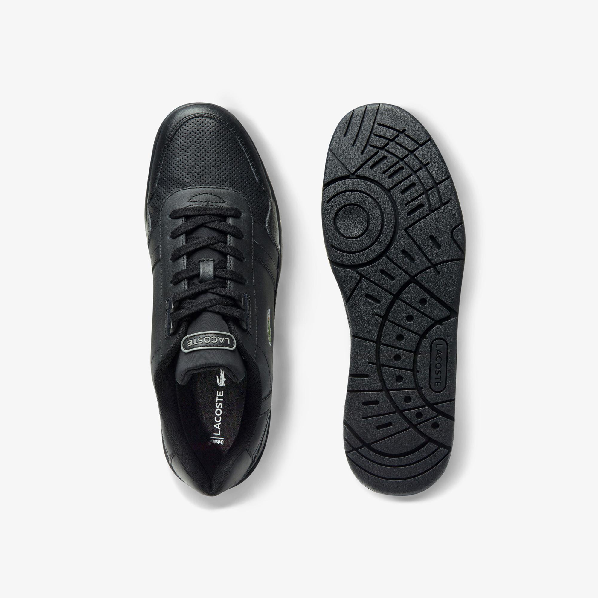Lacoste T-Clip 0120 4 Sma Erkek Deri Siyah Sneaker. 5