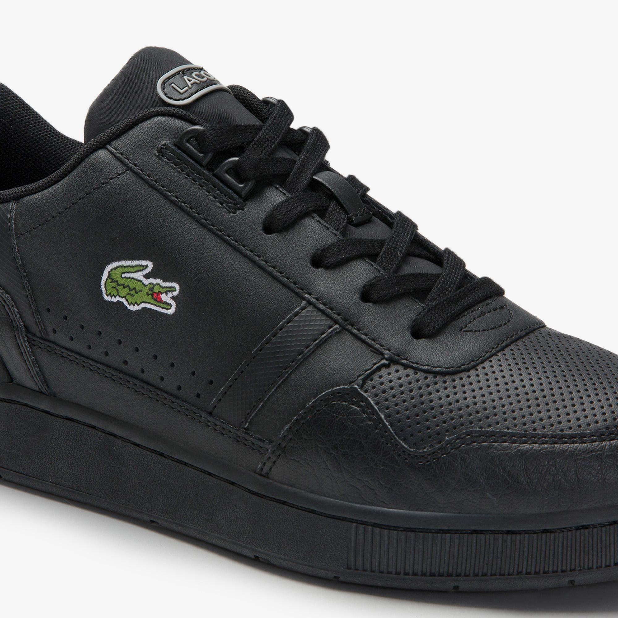 Lacoste T-Clip 0120 4 Sma Erkek Deri Siyah Sneaker. 6