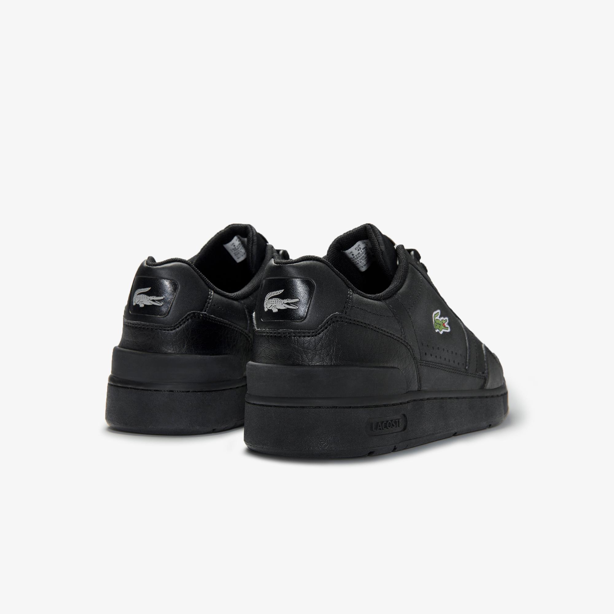 Lacoste T-Clip 0120 4 Sma Erkek Deri Siyah Sneaker. 4