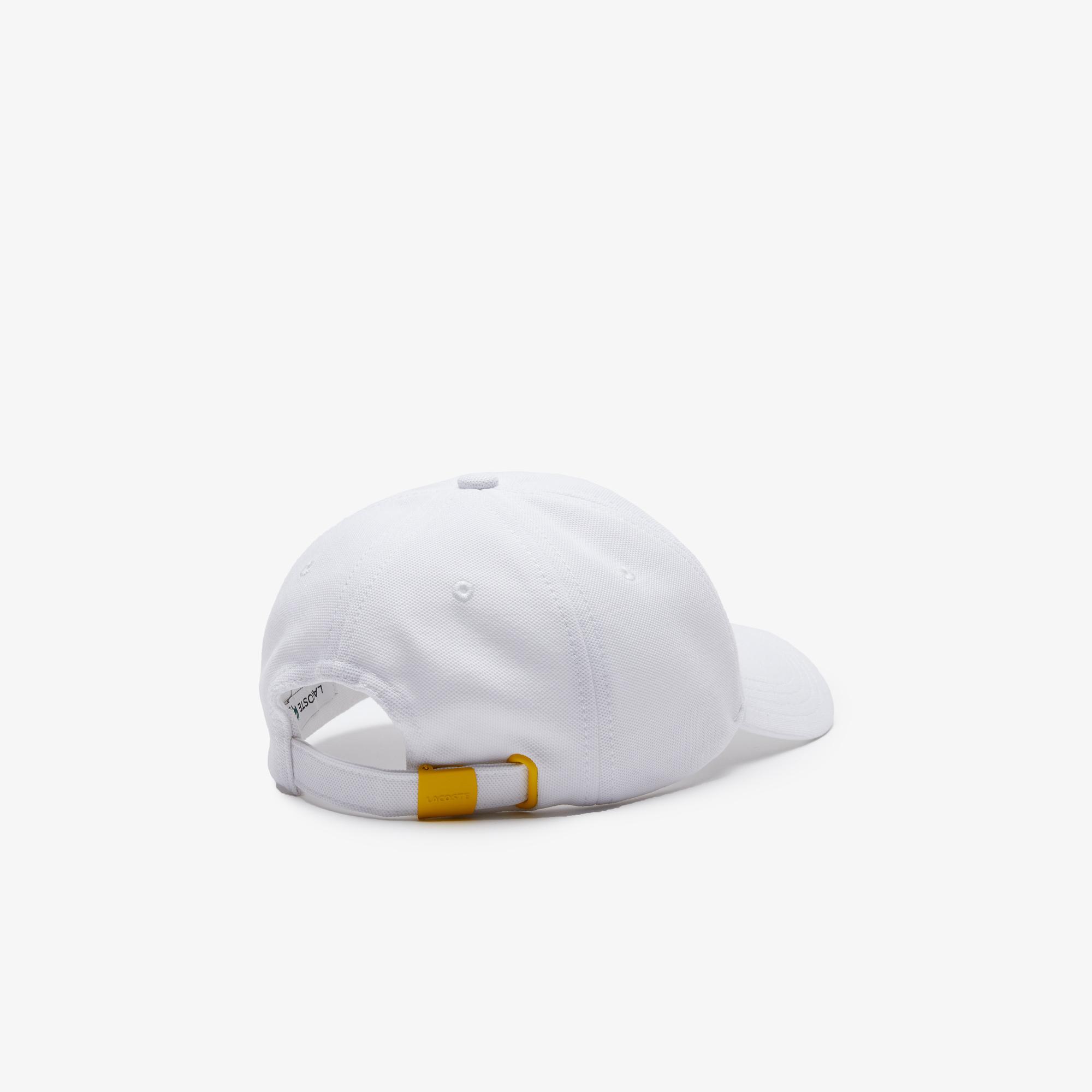 Lacoste x National Geographic Unisex Beyaz Şapka. 5