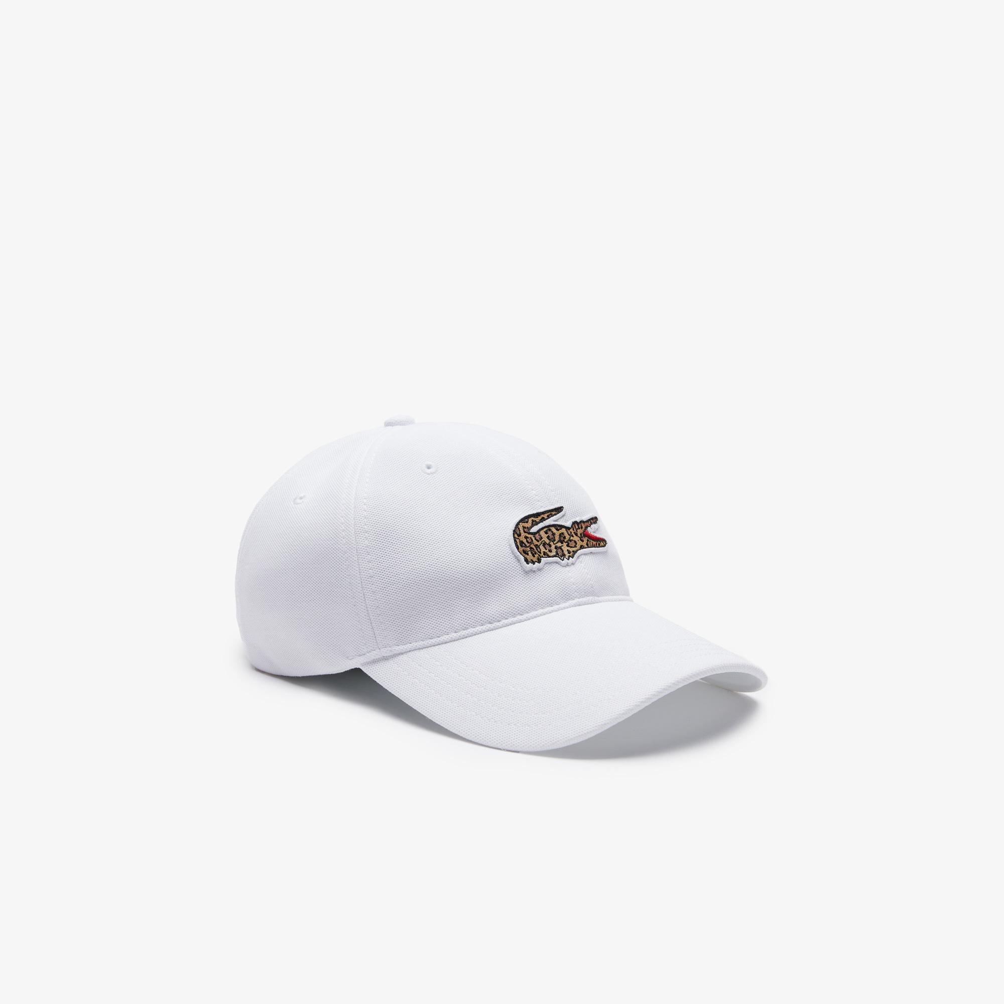 Lacoste x National Geographic Unisex Beyaz Şapka. 1