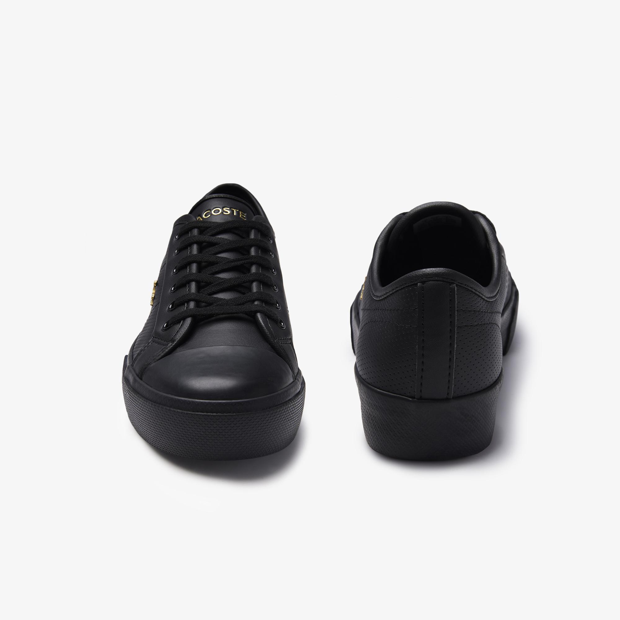 Lacoste Ziane Plus Grand 01201Cfa Kadın Deri Siyah - Sarı Casual Ayakkabı. 5