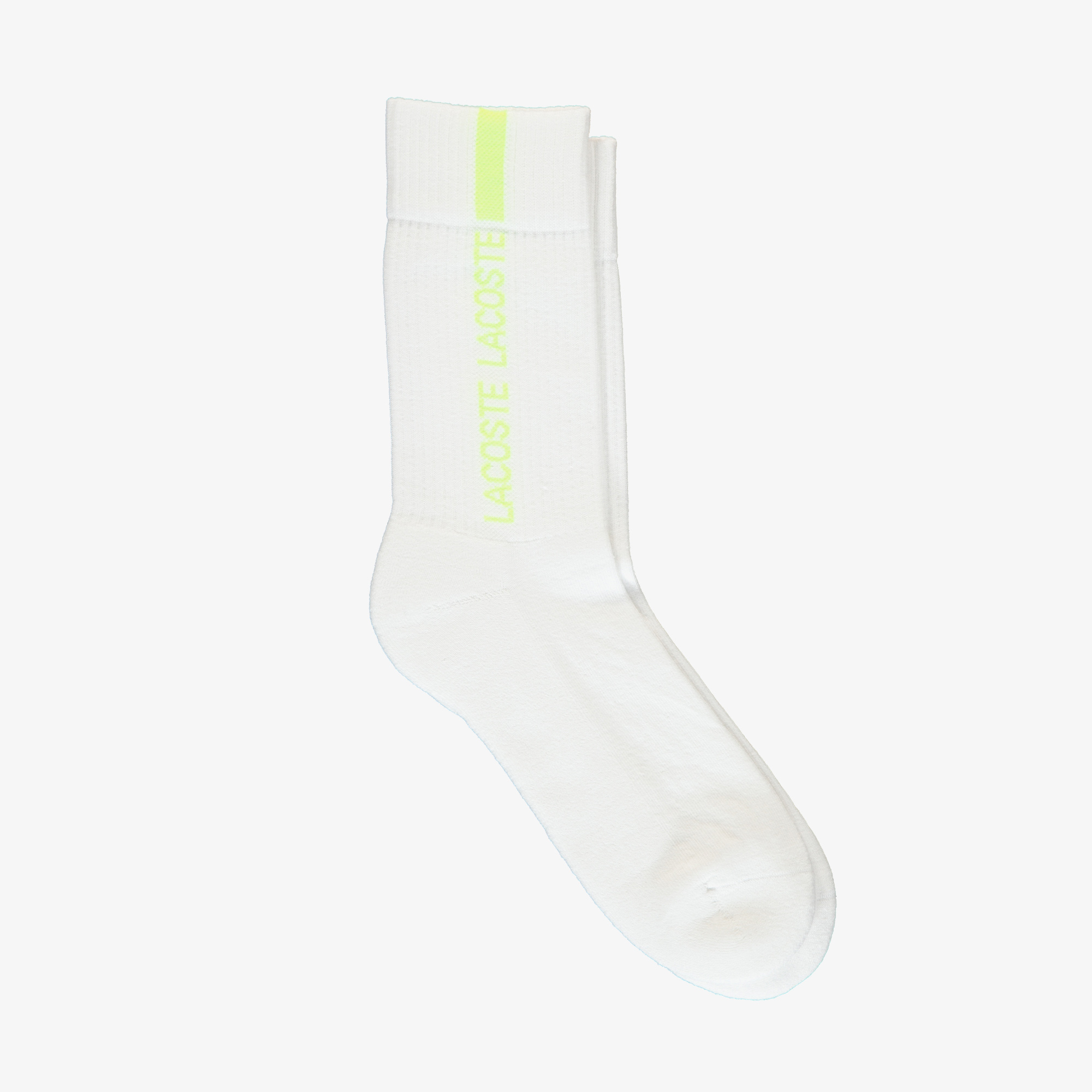 Lacoste Unisex Uzun Baskılı Beyaz Çorap. 3