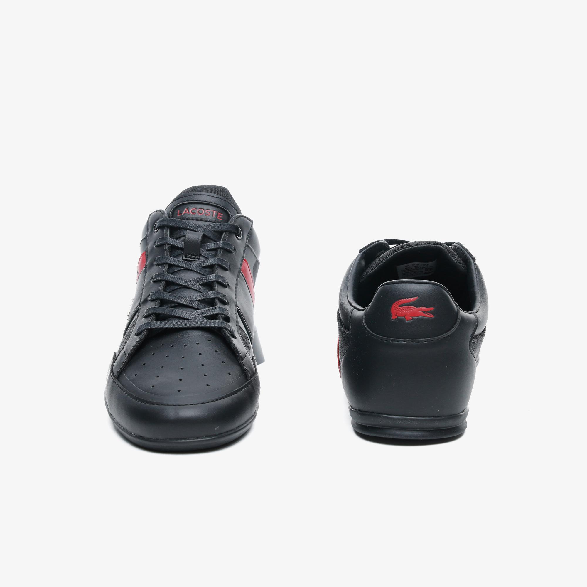 Lacoste Chaymon Tech 0120 3 Cma Erkek Siyah - Kırmızı Casual Ayakkabı. 4