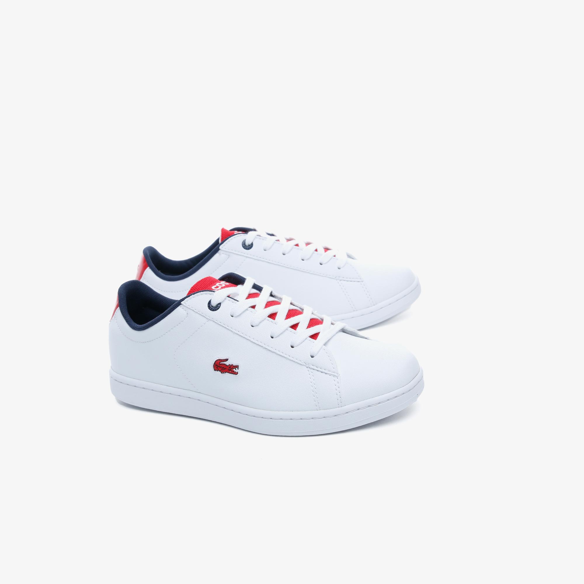 Lacoste Carnaby Evo 120 2 Kadın Beyaz- Kırmızı Sneaker. 1