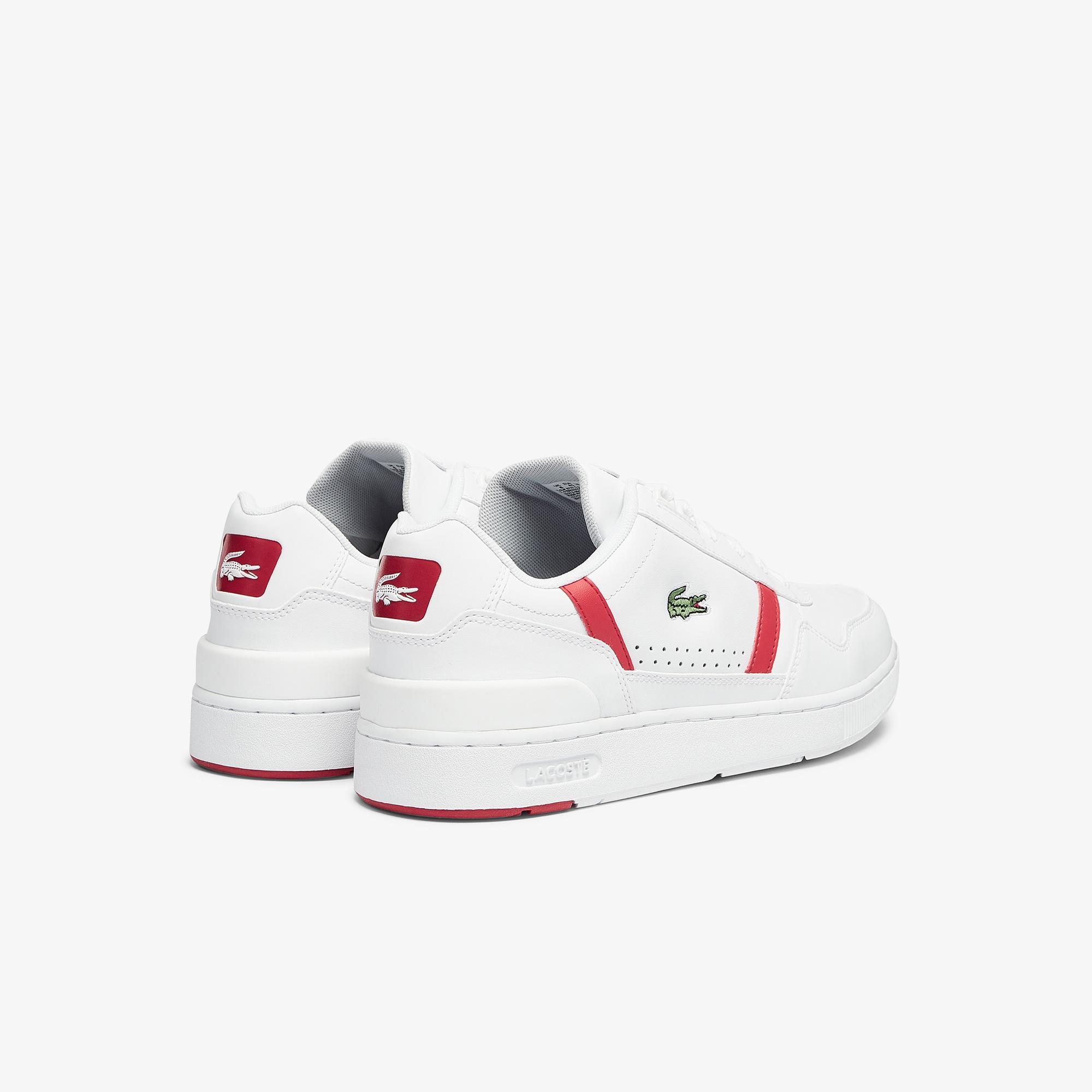 Lacoste T-Clip 0721 2 Sma Erkek Beyaz - Kırmızı Sneaker. 4