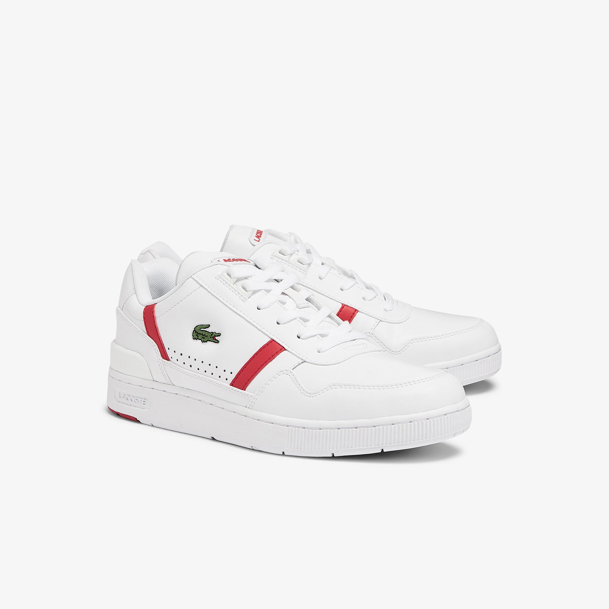 Lacoste T-Clip 0721 2 Sma Erkek Beyaz - Kırmızı Sneaker. 3