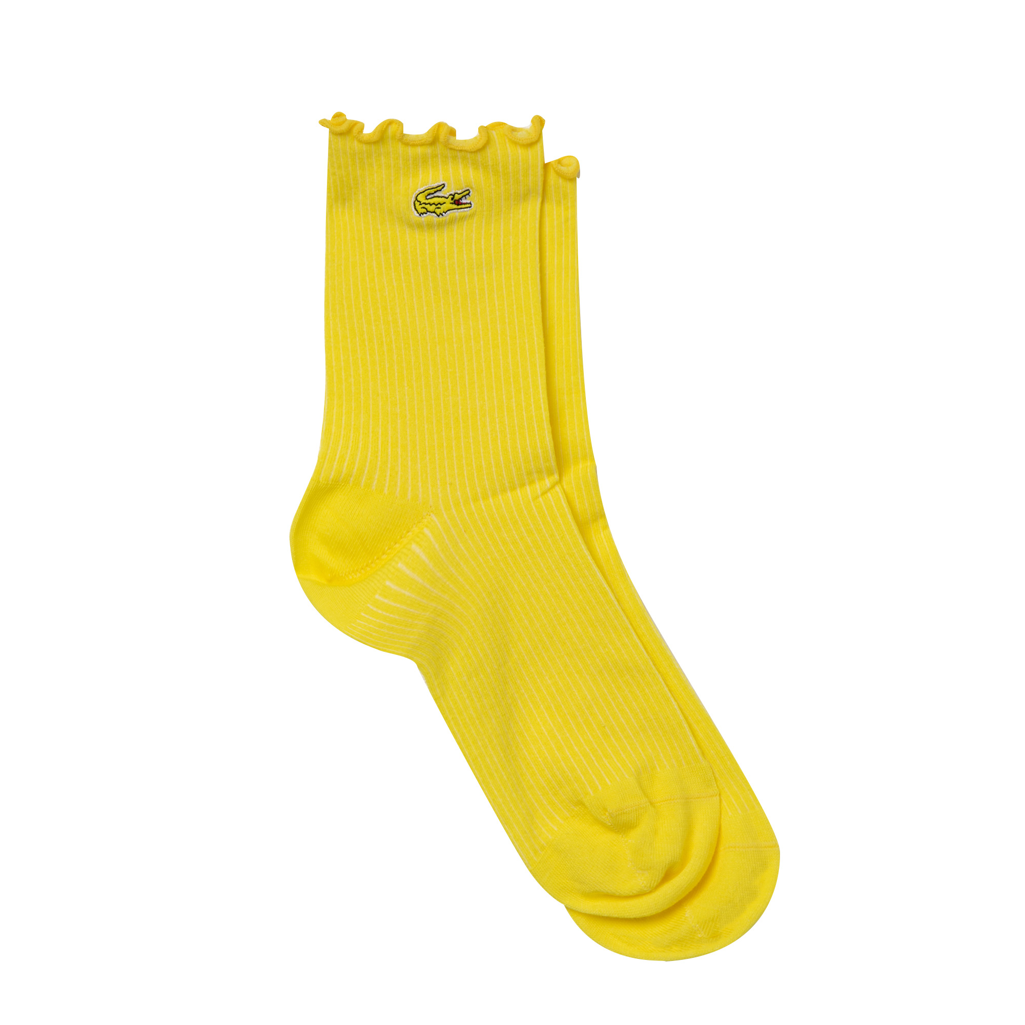 Lacoste Kadın Uzun Sarı Çorap. 3