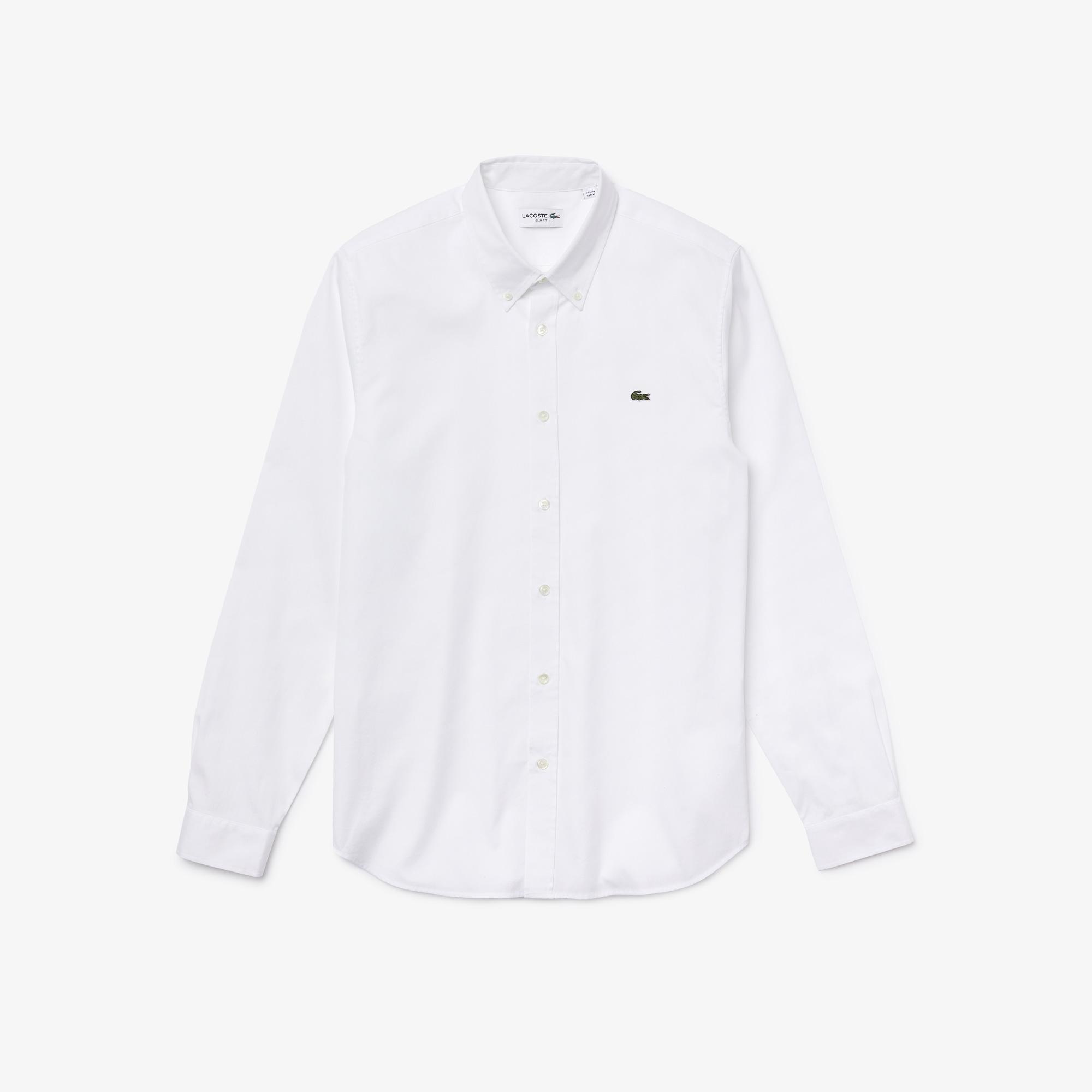 Lacoste Erkek Regular Fit Beyaz Gömlek. 6