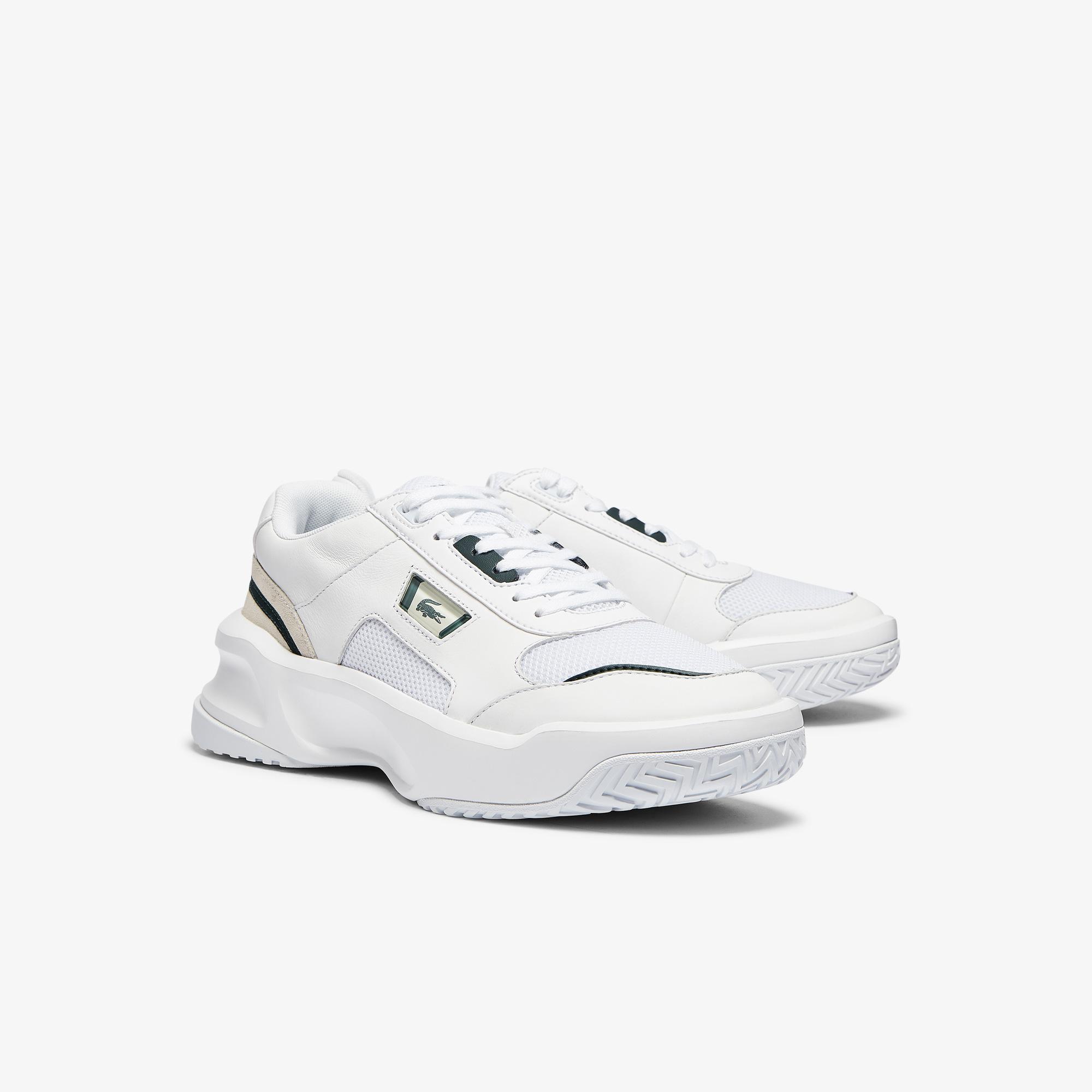 Lacoste Ace Lift 0721 1 Sma Erkek Beyaz - Koyu Yeşil Sneaker. 3