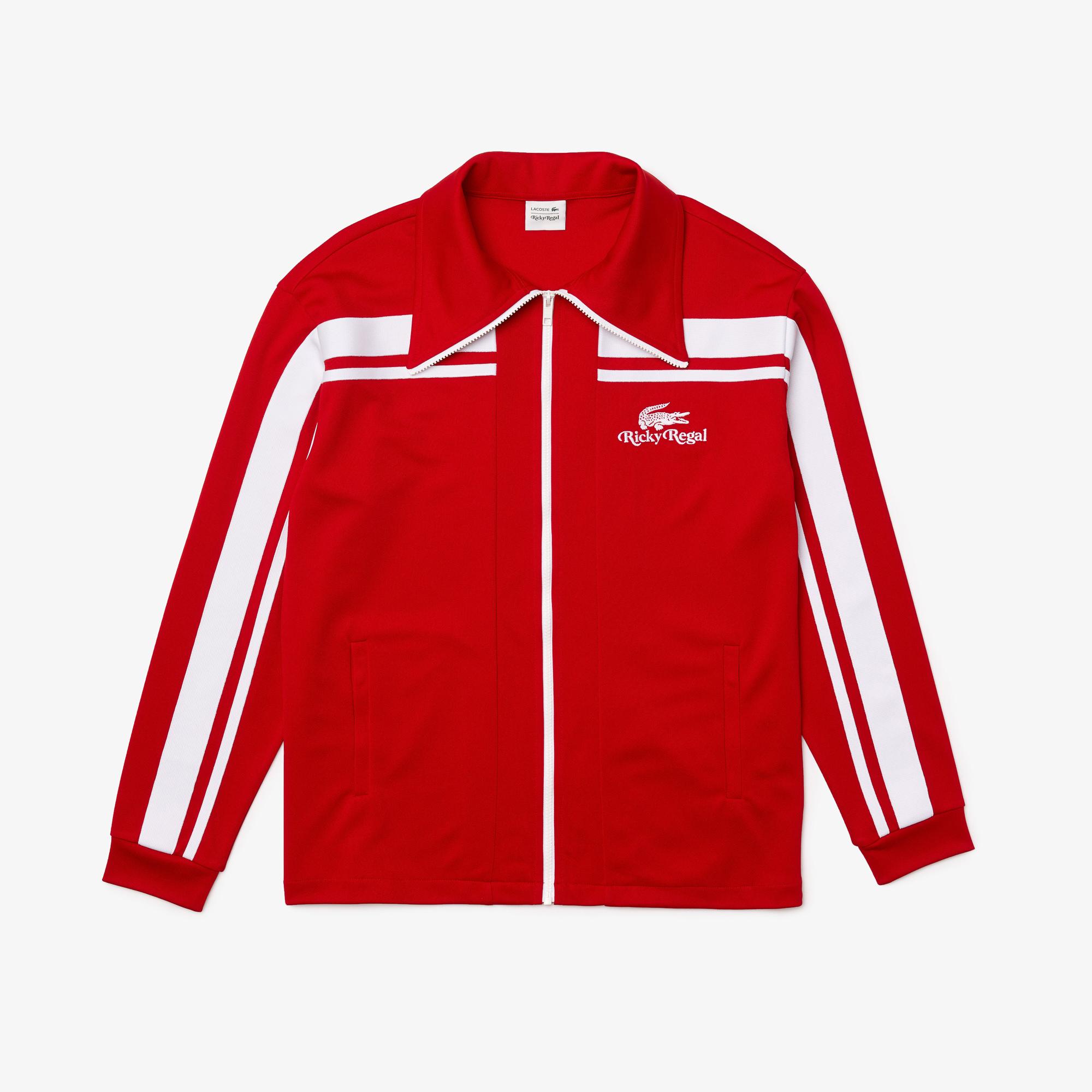 Lacoste x Ricky Regal Erkek Kırmızı Sweatshirt. 5
