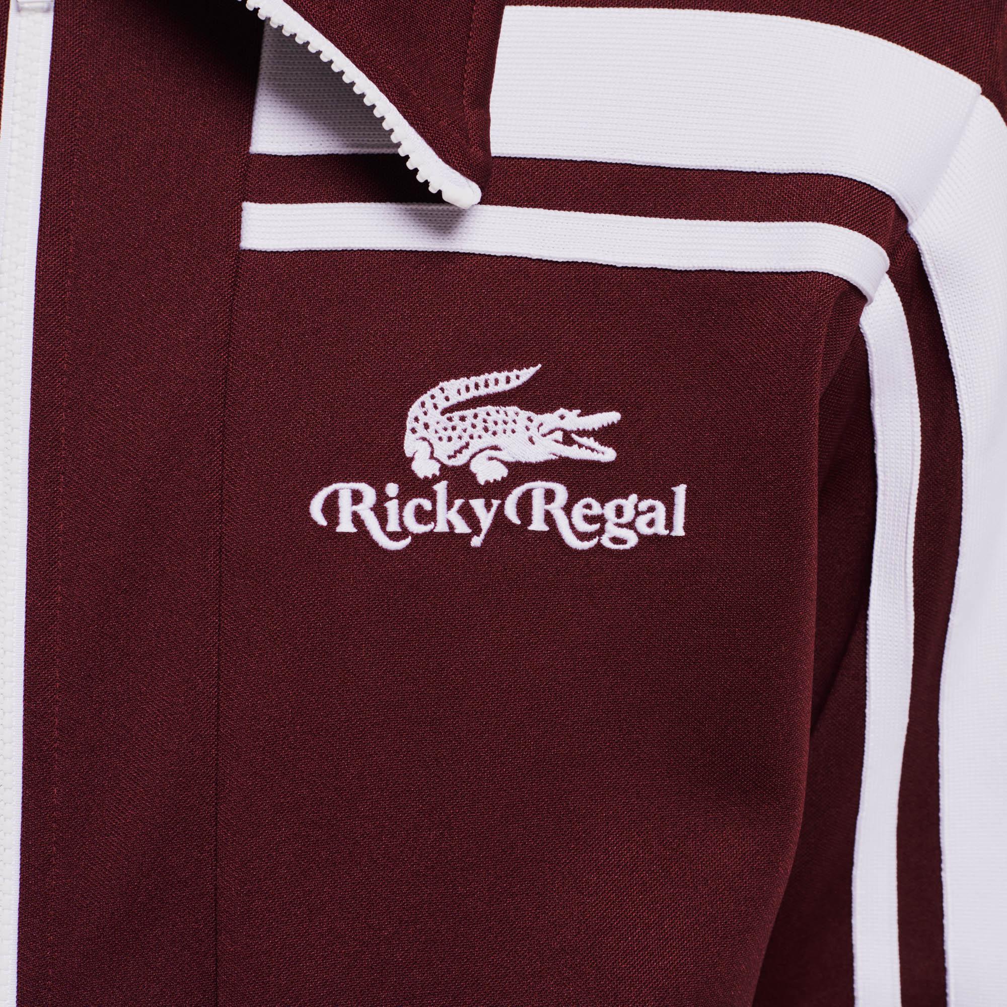 Lacoste x Ricky Regal Erkek Bordo Sweatshirt. 4