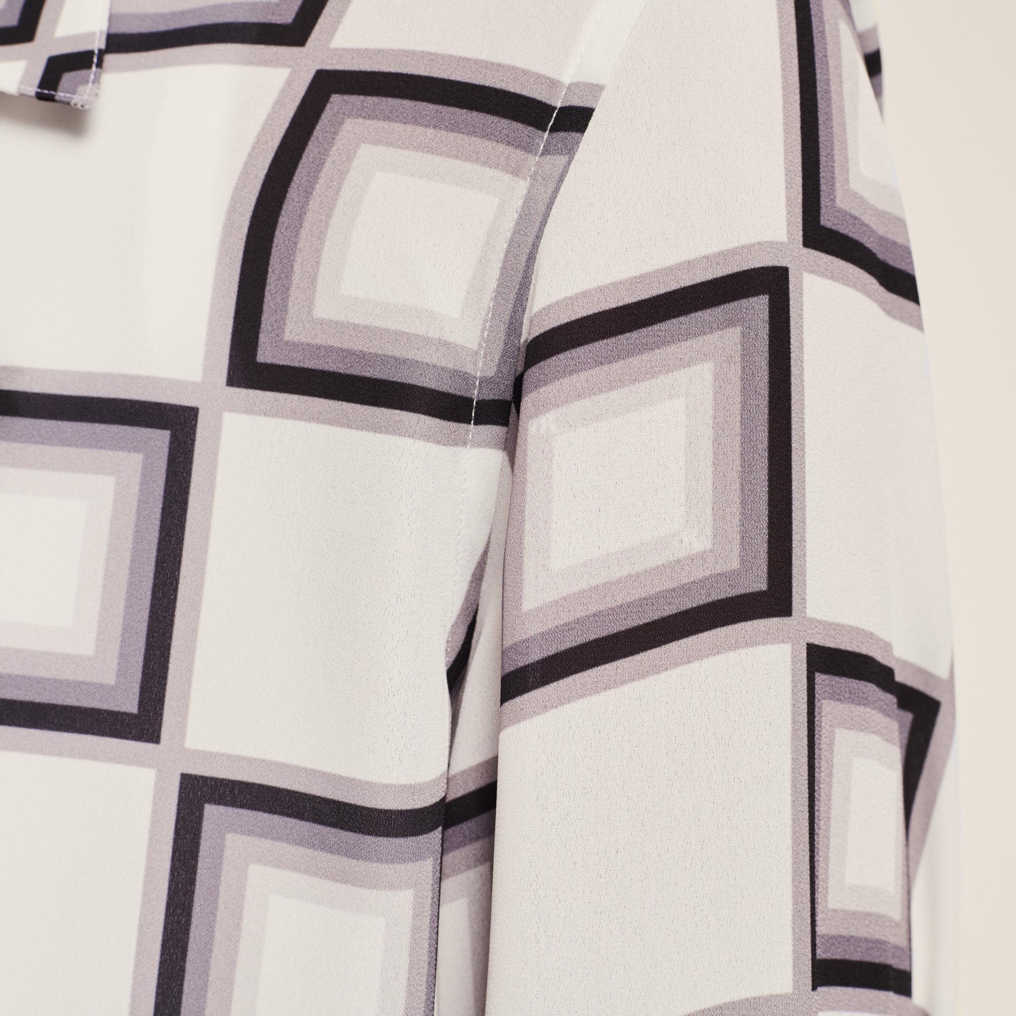 Lacoste X Ricky Regal Erkek Dama Desenli Beyaz - Siyah Gömlek. 10