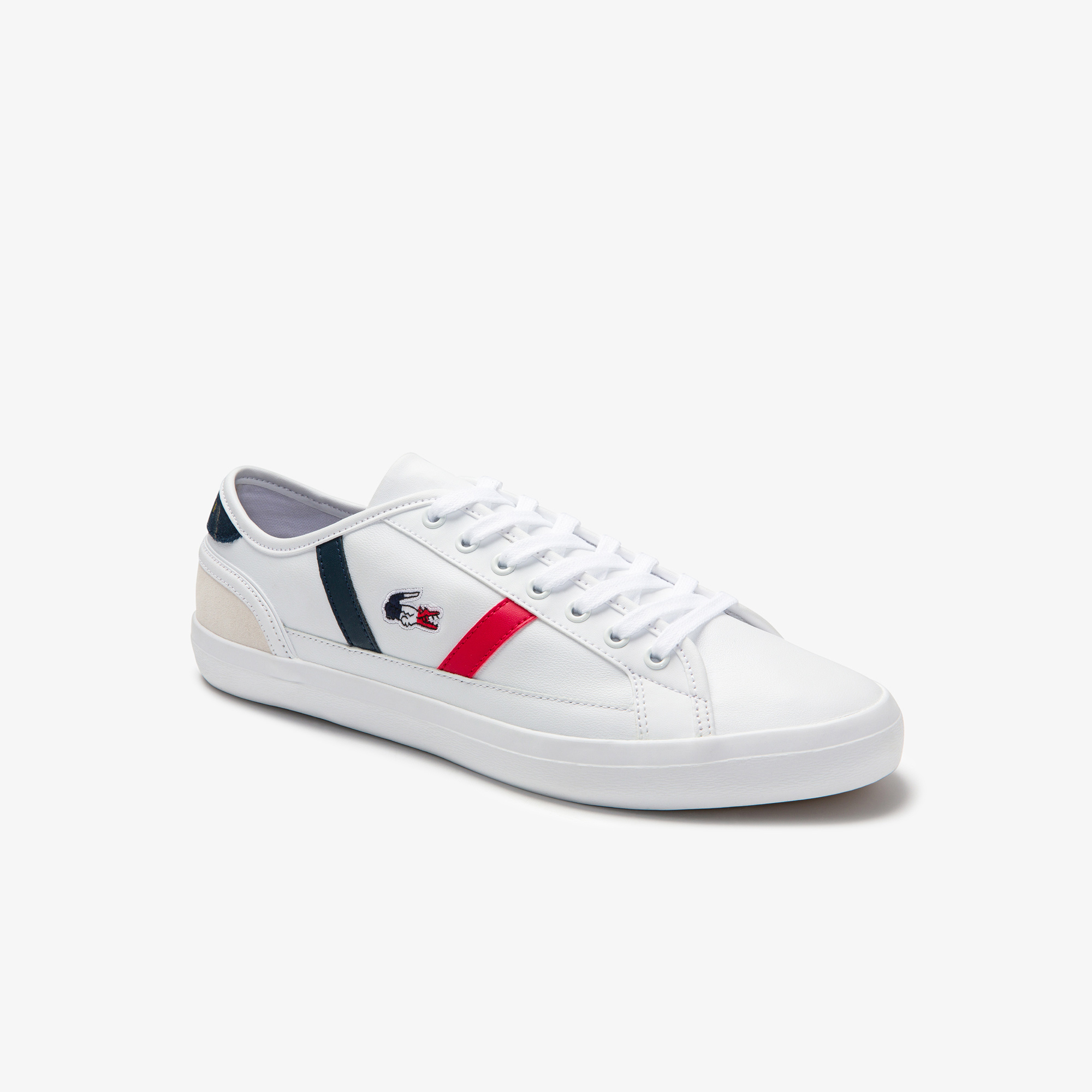 Lacoste Sideline Tri1 Cma Erkek Beyaz - Lacivert - Kırmızı Sneaker. 3