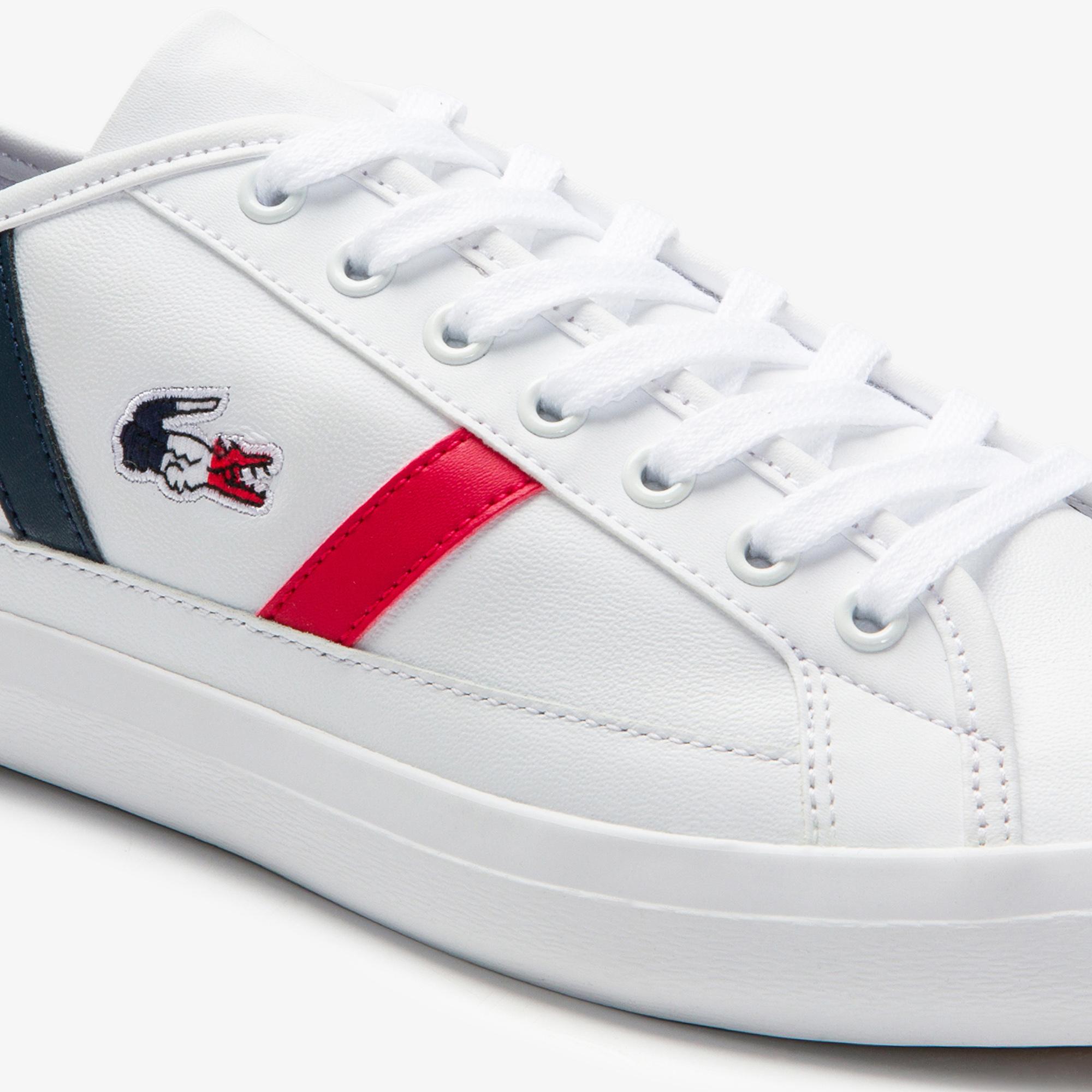 Lacoste Sideline Tri1 Cma Erkek Beyaz - Lacivert - Kırmızı Sneaker. 5