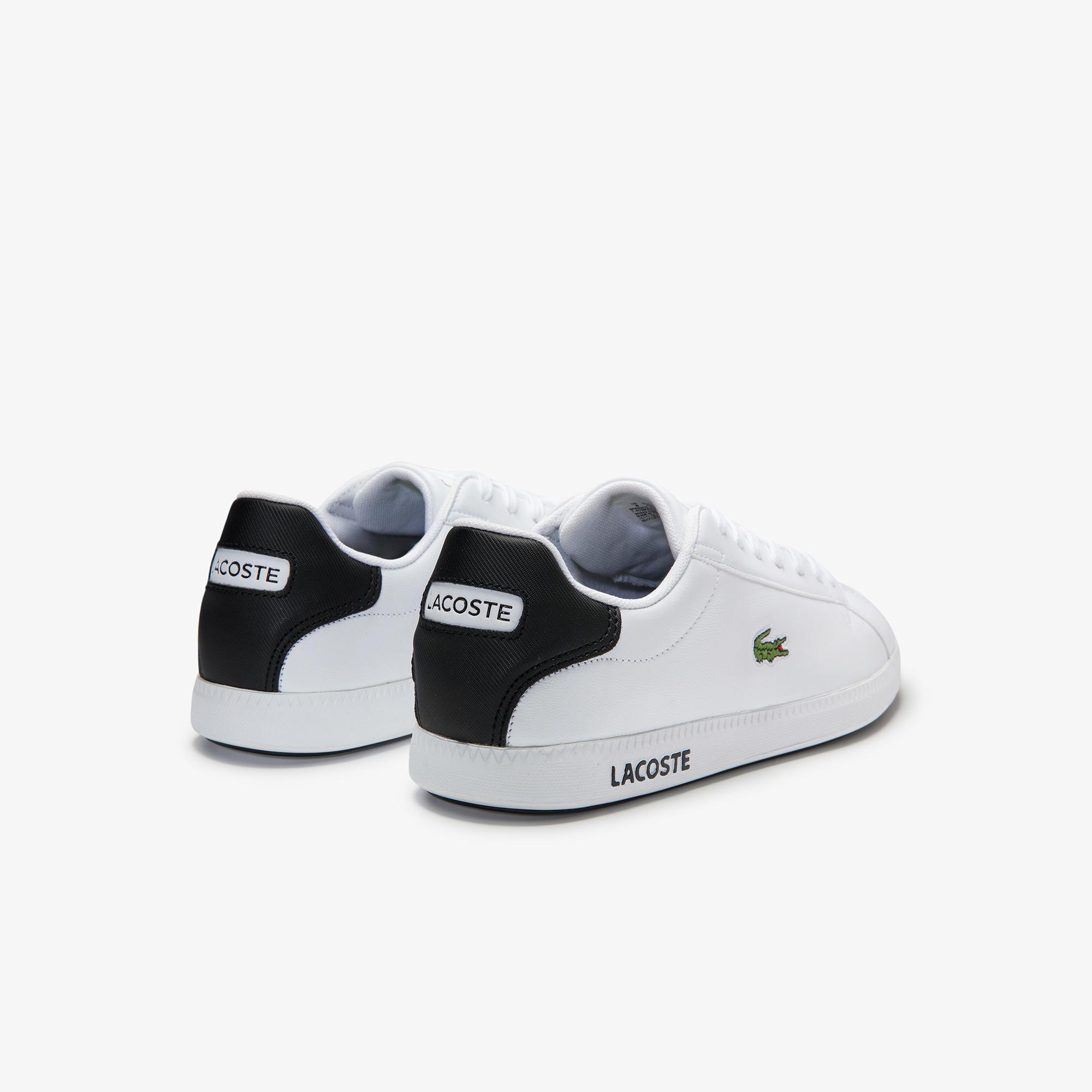 Lacoste Graduate 0120 2 Sma Erkek Beyaz - Siyah Sneaker. 4