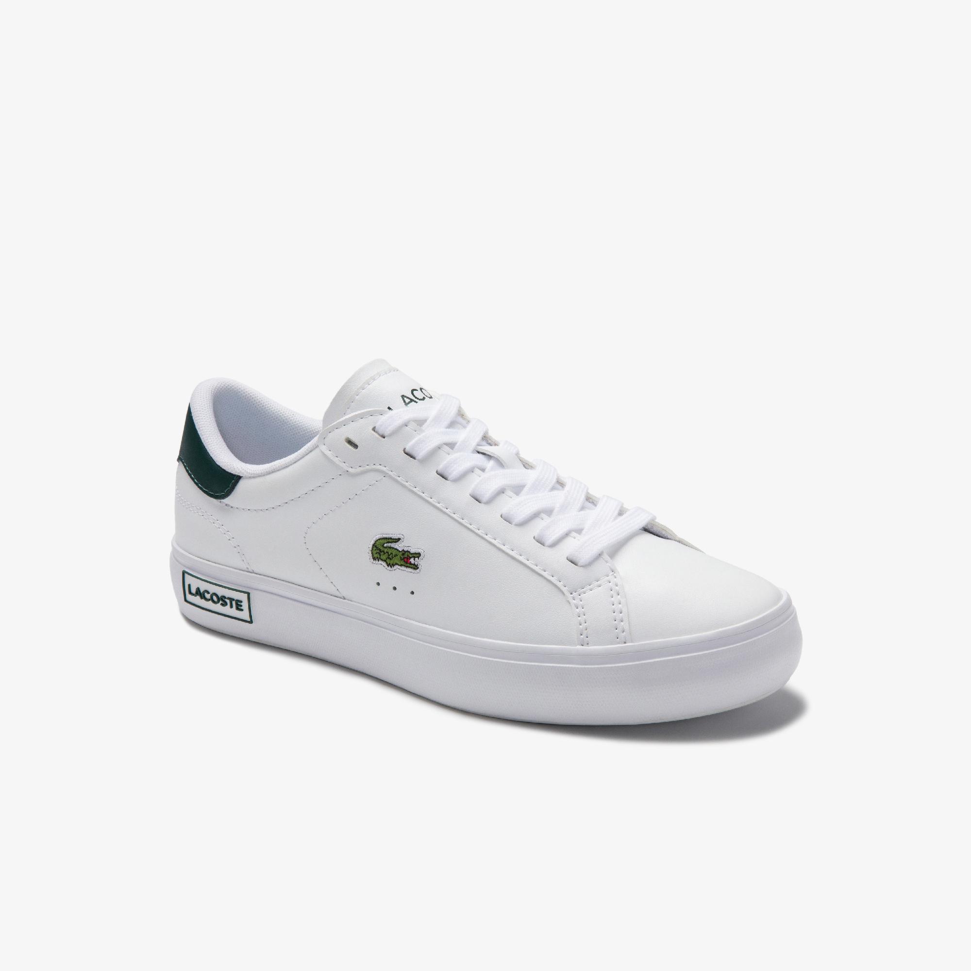 Lacoste Powercourt 0520 1 Sfa Kadın Beyaz - Koyu Yeşil Sneaker. 2