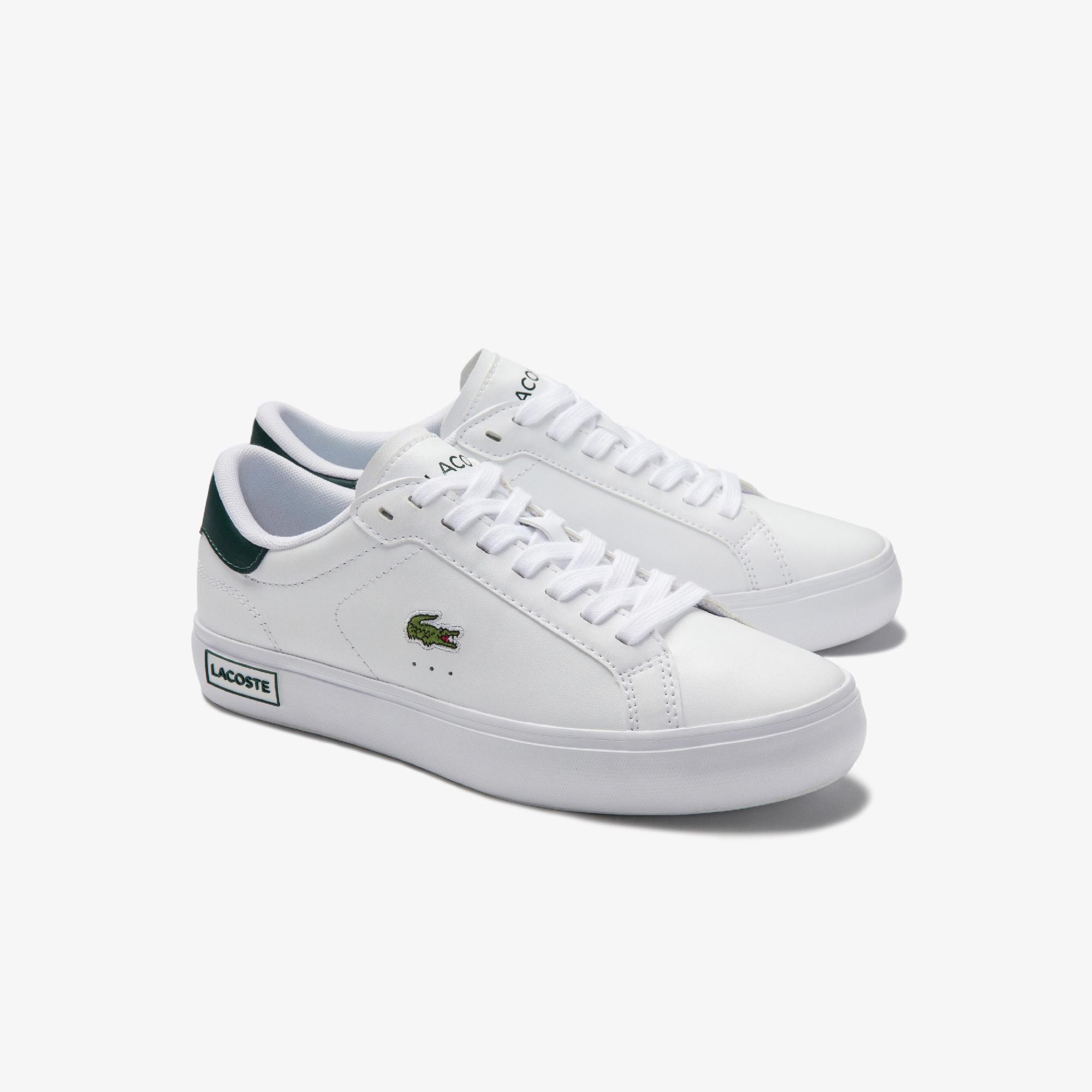 Lacoste Powercourt 0520 1 Sfa Kadın Beyaz - Koyu Yeşil Sneaker. 3