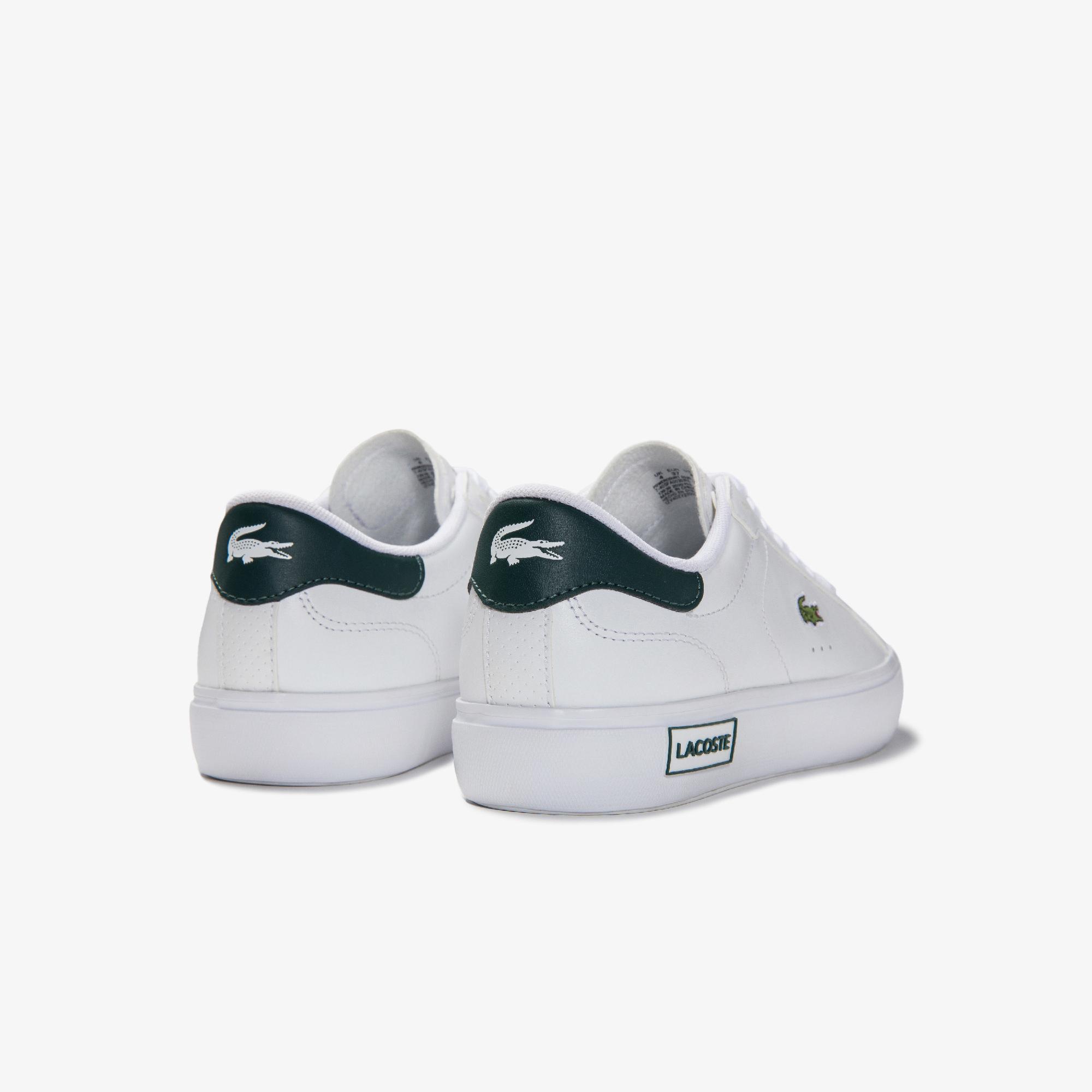 Lacoste Powercourt 0520 1 Sfa Kadın Beyaz - Koyu Yeşil Sneaker. 4