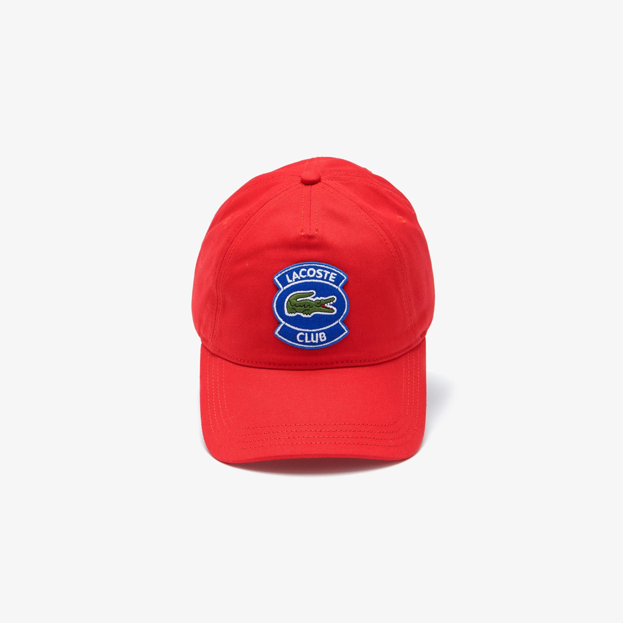 Lacoste Erkek Baskılı Kırmızı Şapka. 5