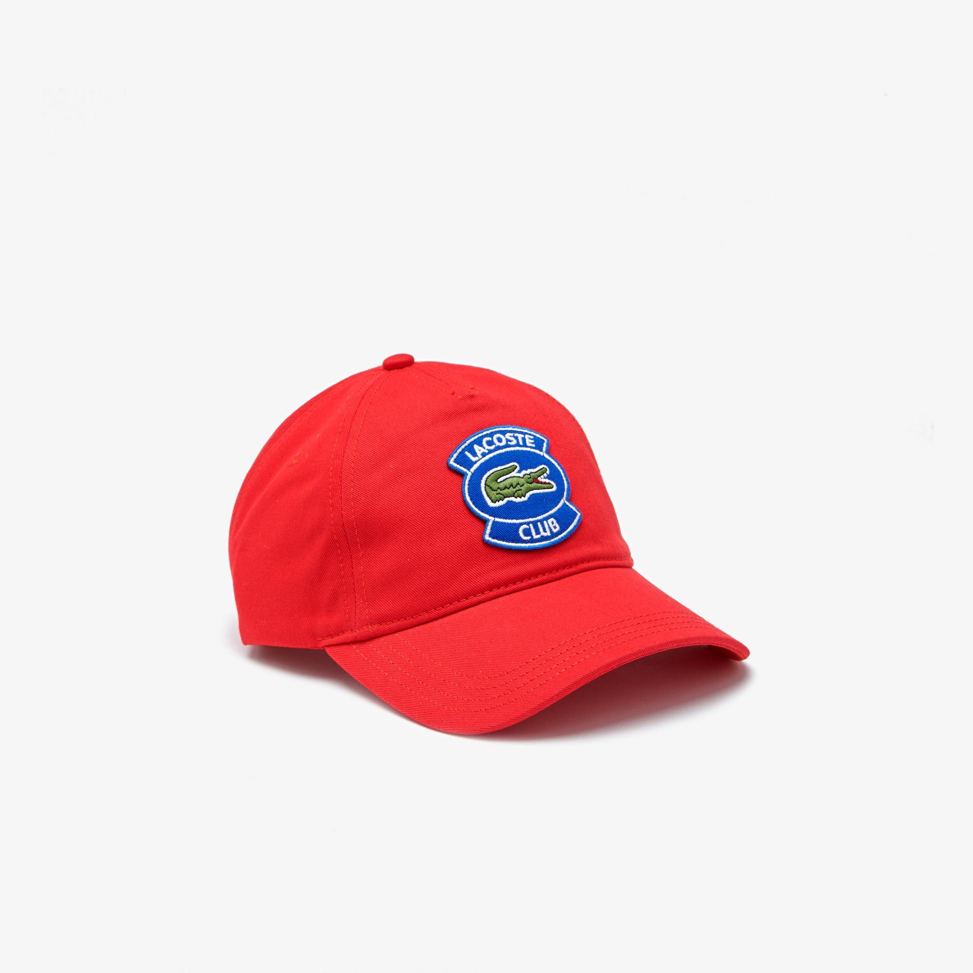 Lacoste Erkek Baskılı Kırmızı Şapka. 3