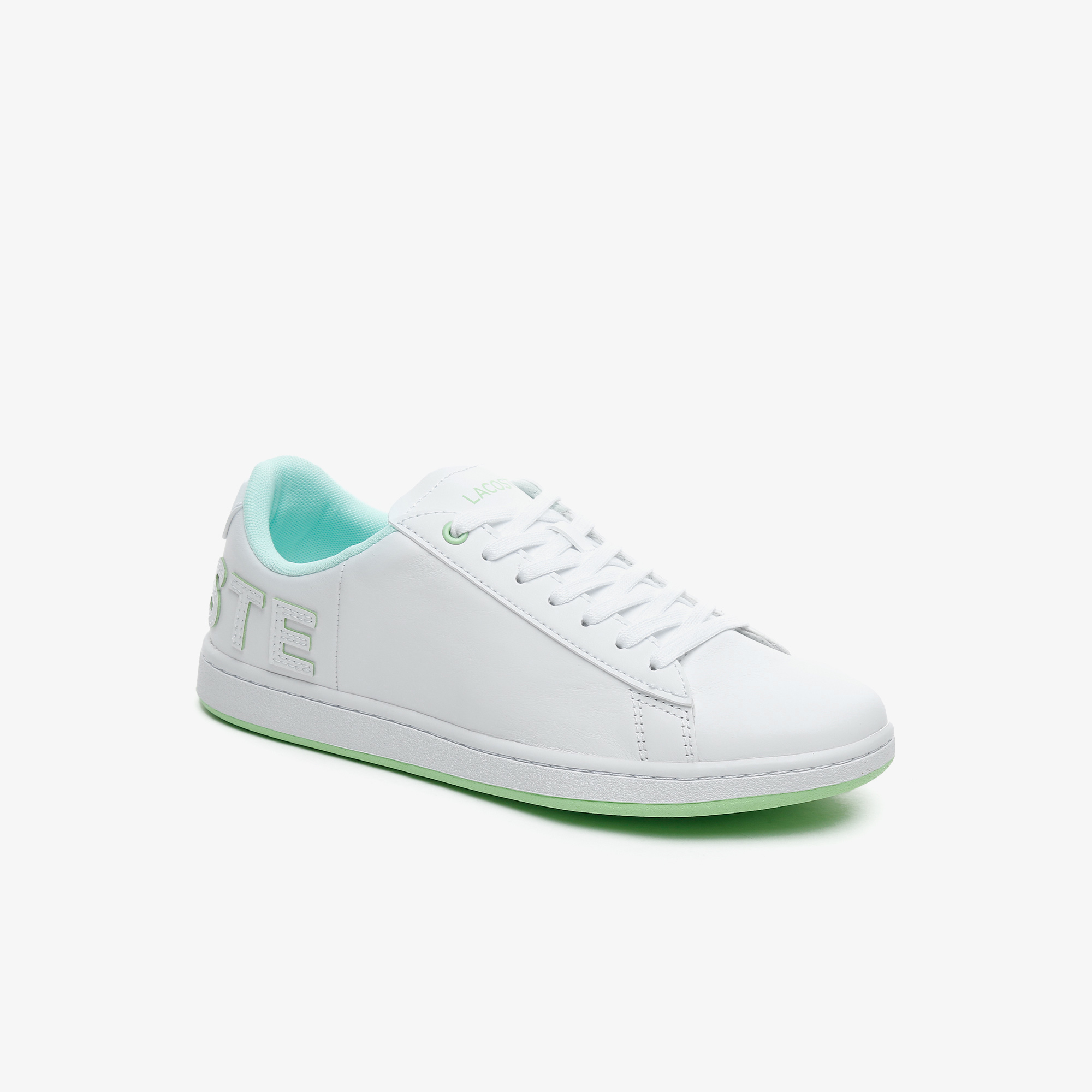 Lacoste Carnaby Evo 0721 6 Sfa Kadın Beyaz - Sarı Sneaker. 1