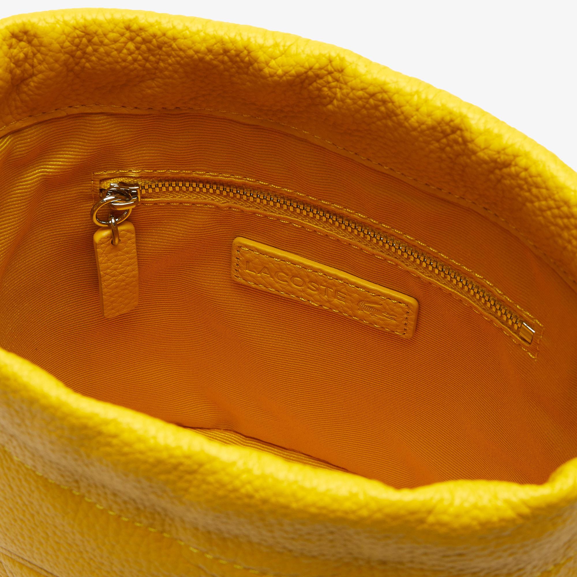 Lacoste Kadın Deri Sarı Çanta. 7