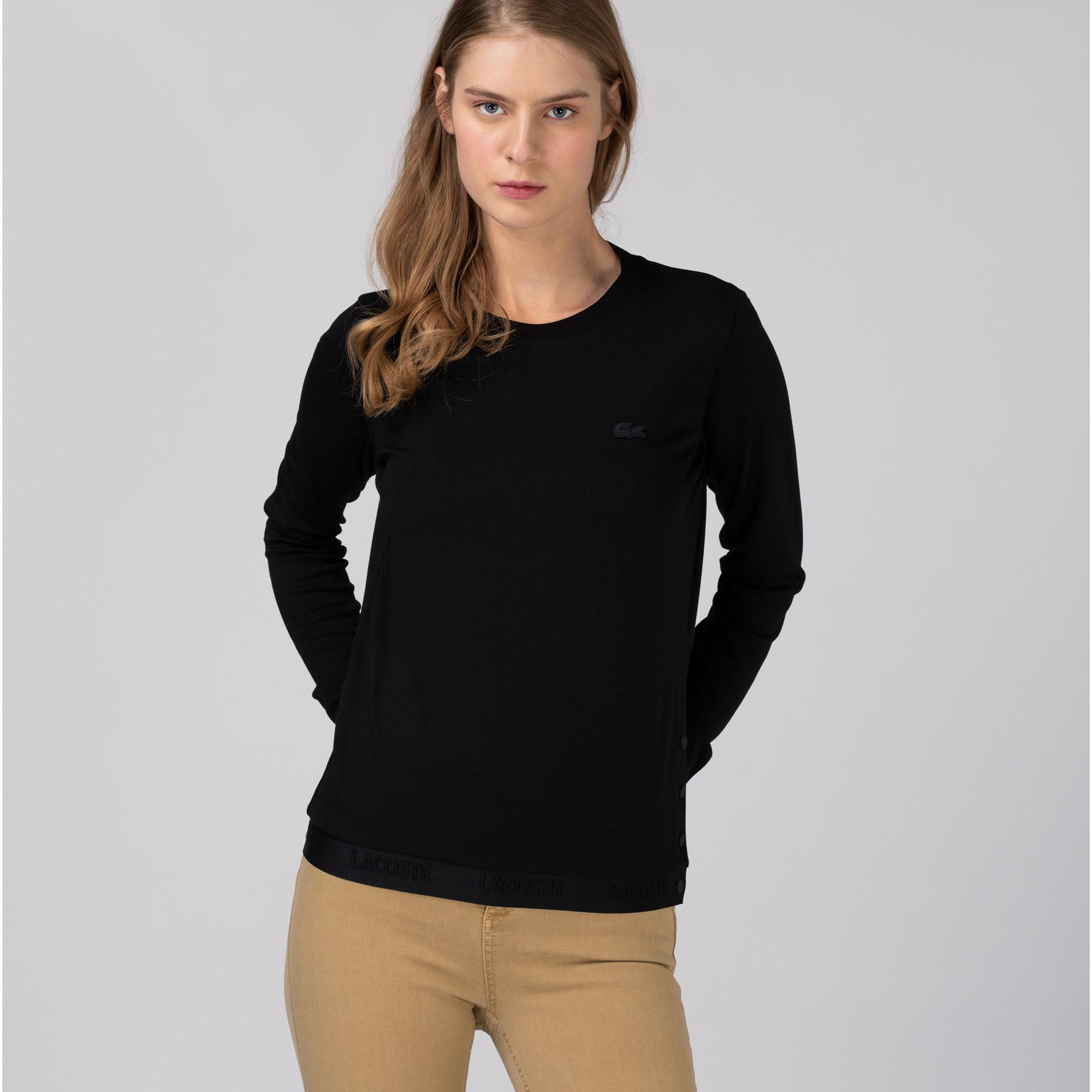 Lacoste Kadın Siyah Sweatshirt. 2