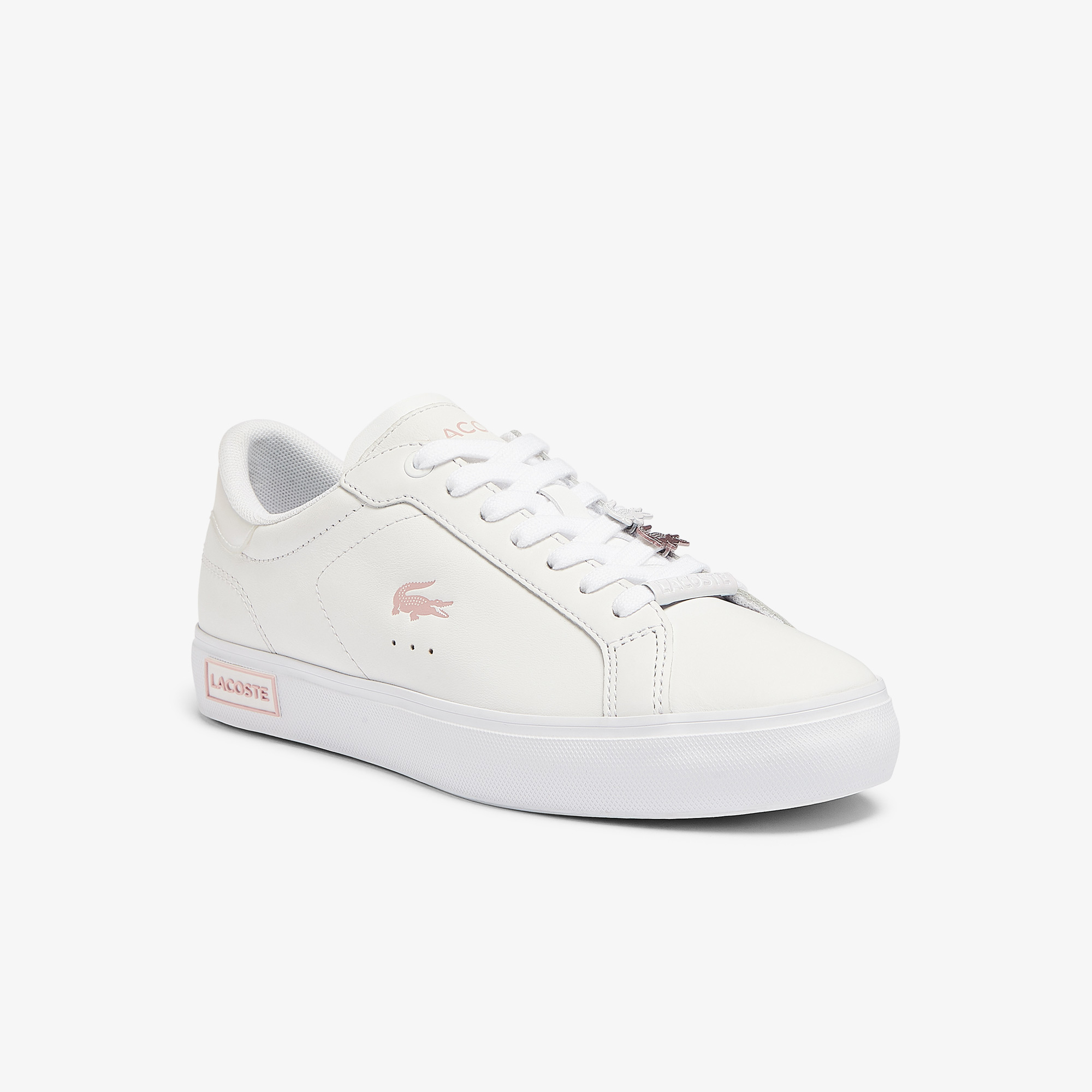 Lacoste Powercourt 0921 1 Sfa Kadın Beyaz - Pembe Sneaker. 1