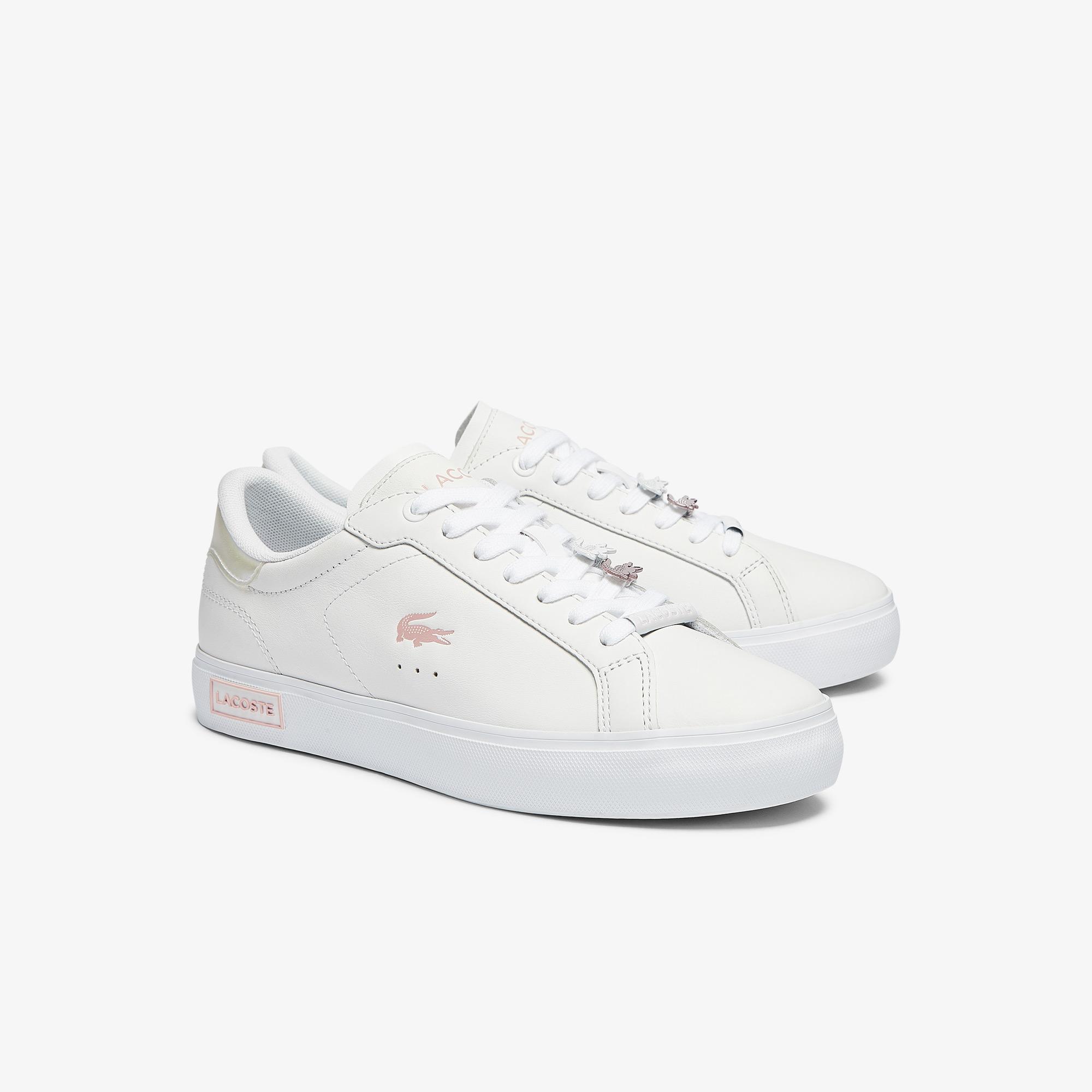 Lacoste Powercourt 0921 1 Sfa Kadın Beyaz - Pembe Sneaker. 2