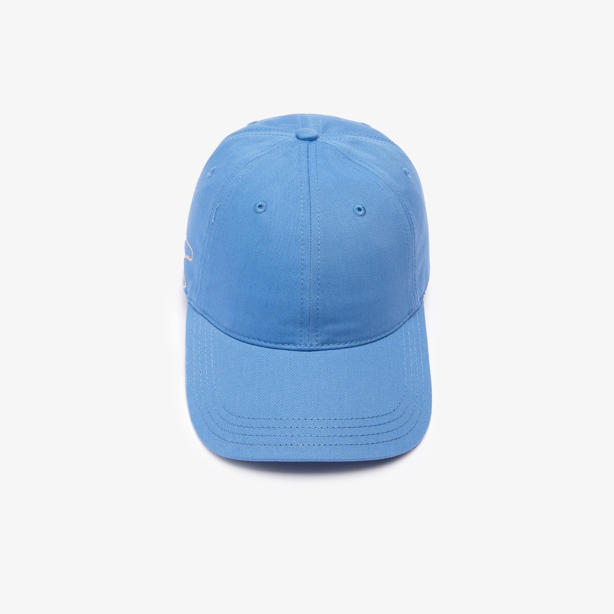 Lacoste Erkek Baskılı Mavi Şapka. 4